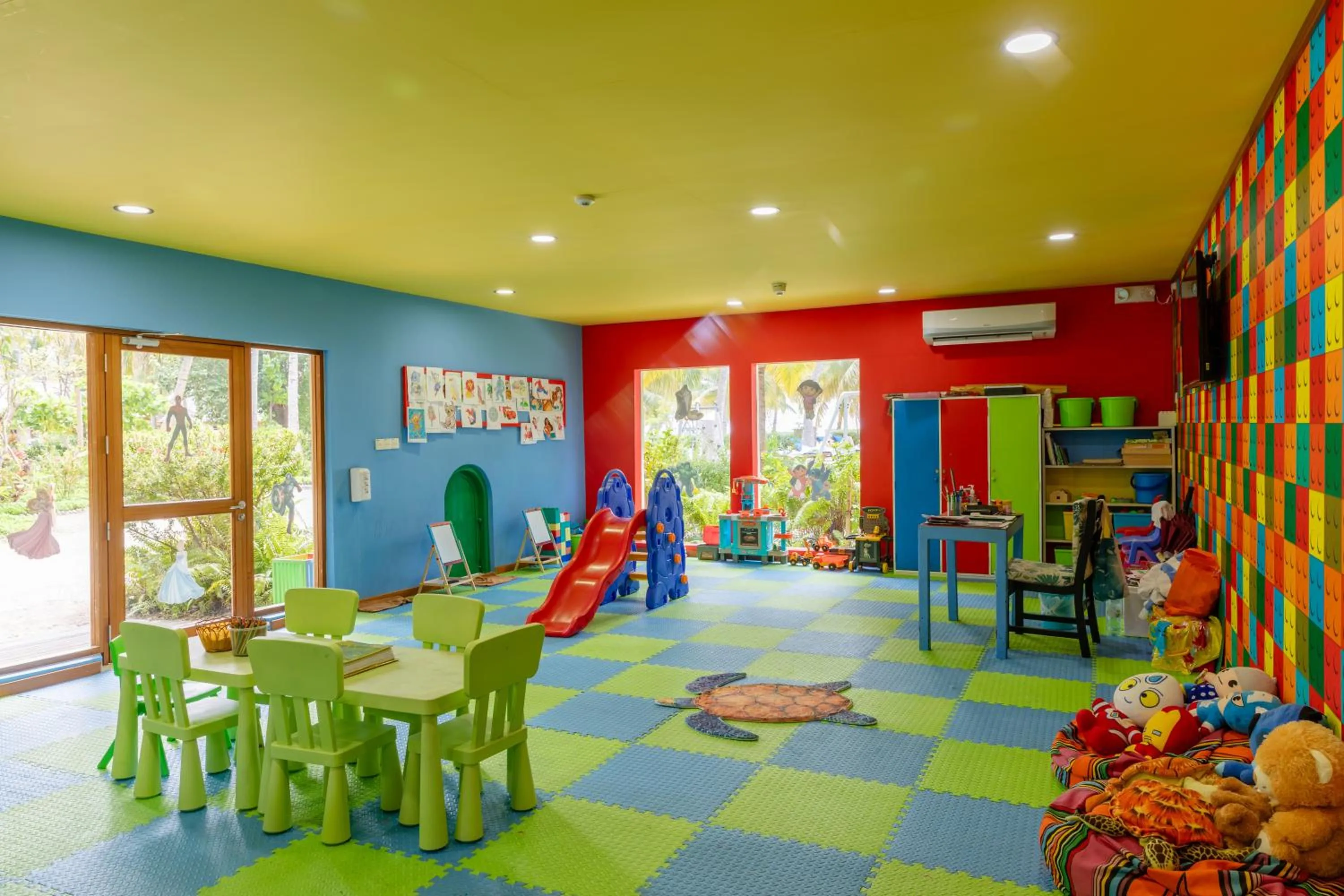 Children play ground in Meeru Maldives Resort Island