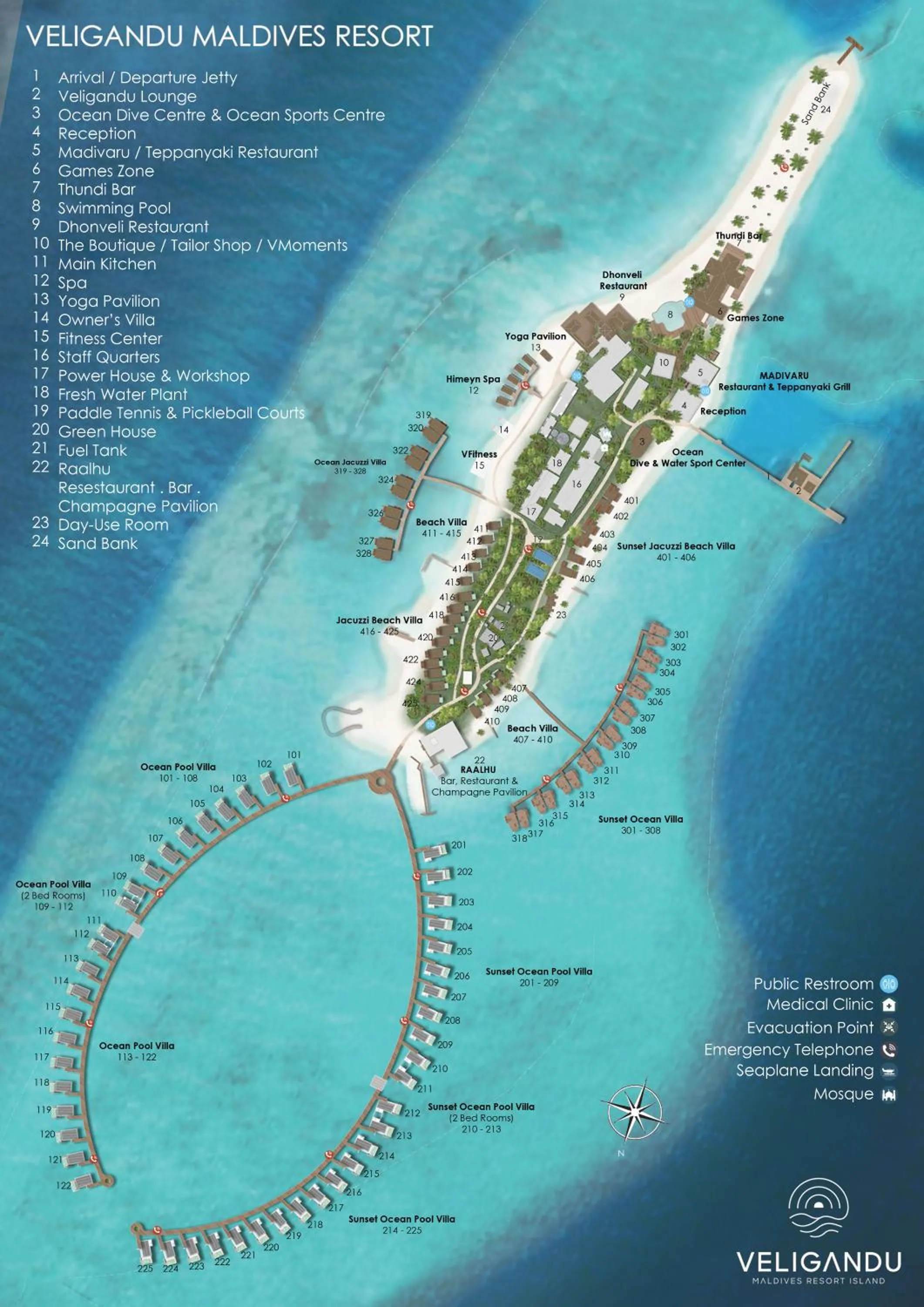 Bird's eye view in Veligandu Maldives Resort Island