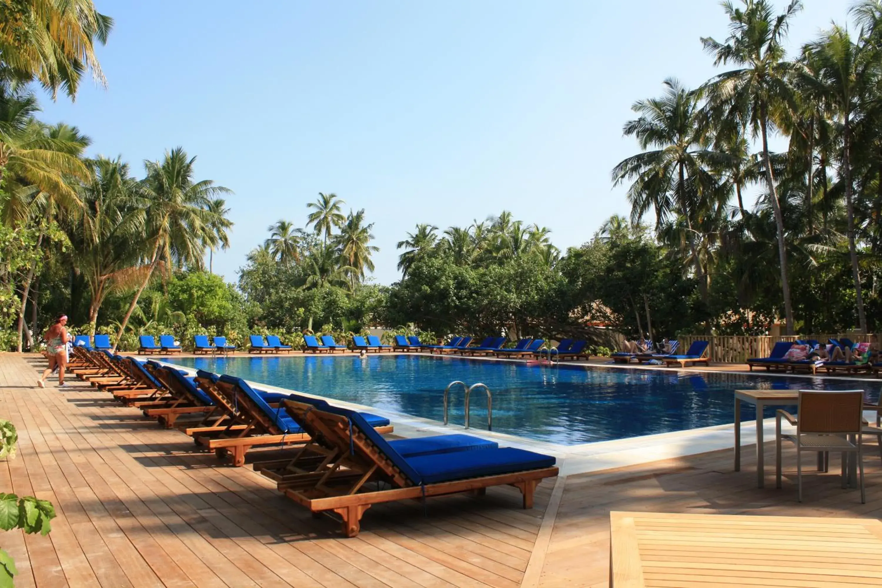 Swimming pool in Vilamendhoo Island Resort & Spa Swimming pool in Vilamendhoo Island Resort & Spa