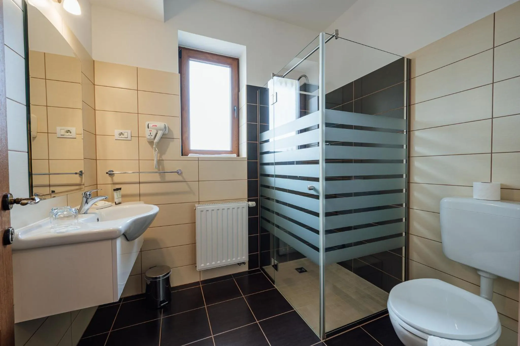 Bathroom in Pensiunea Comfort