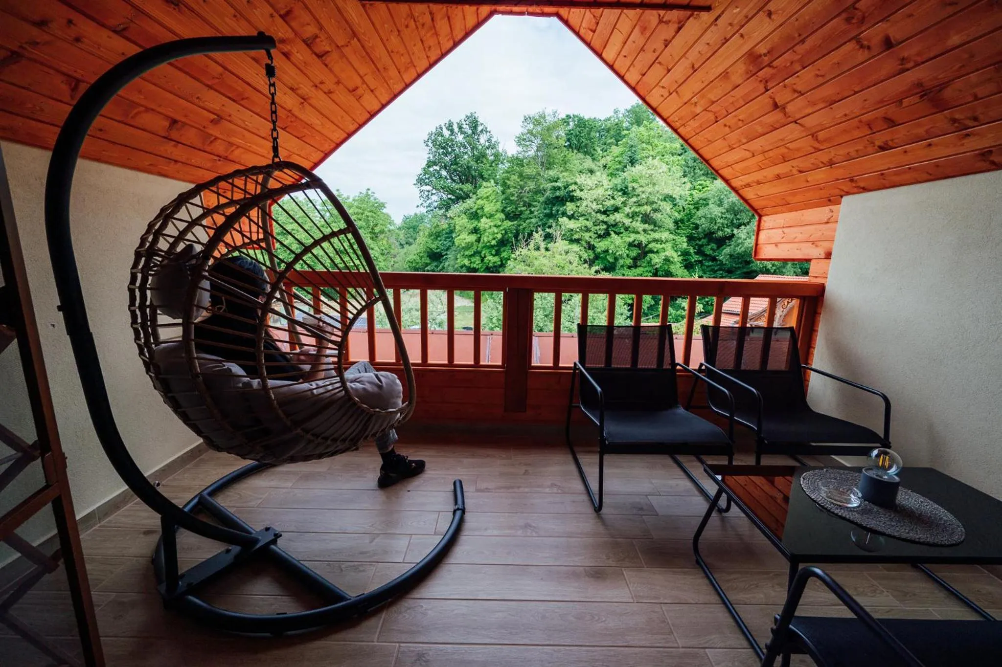 Balcony/Terrace in Pensiunea Comfort