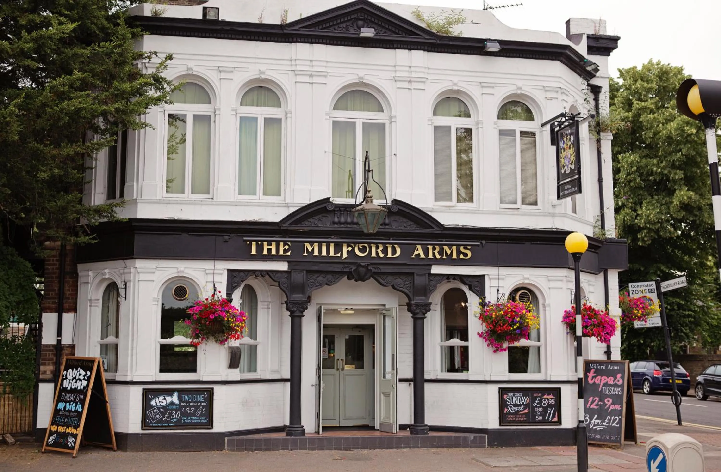 Street view in The Milford Arms