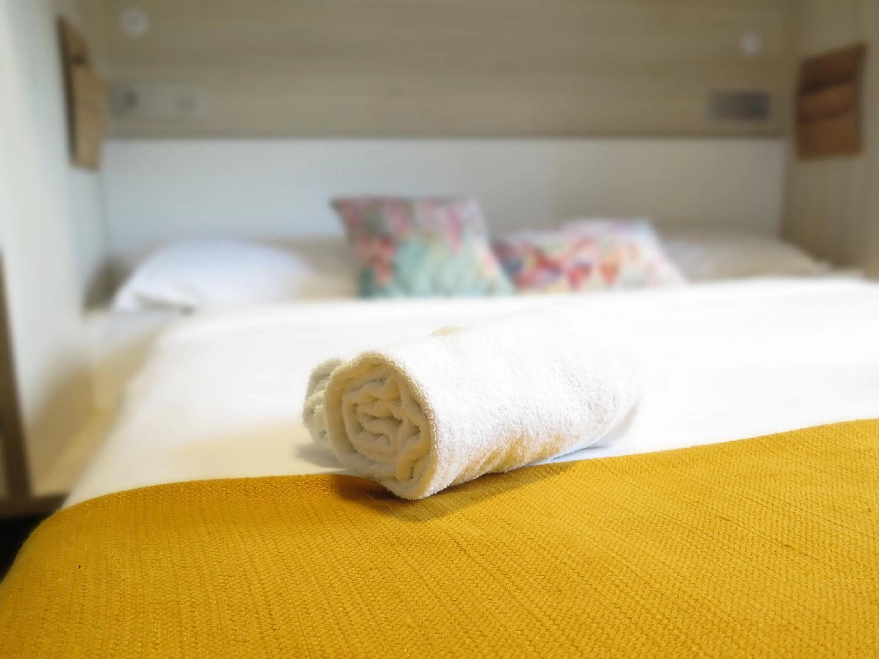 Decorative detail, Bed in Koisi Hostel