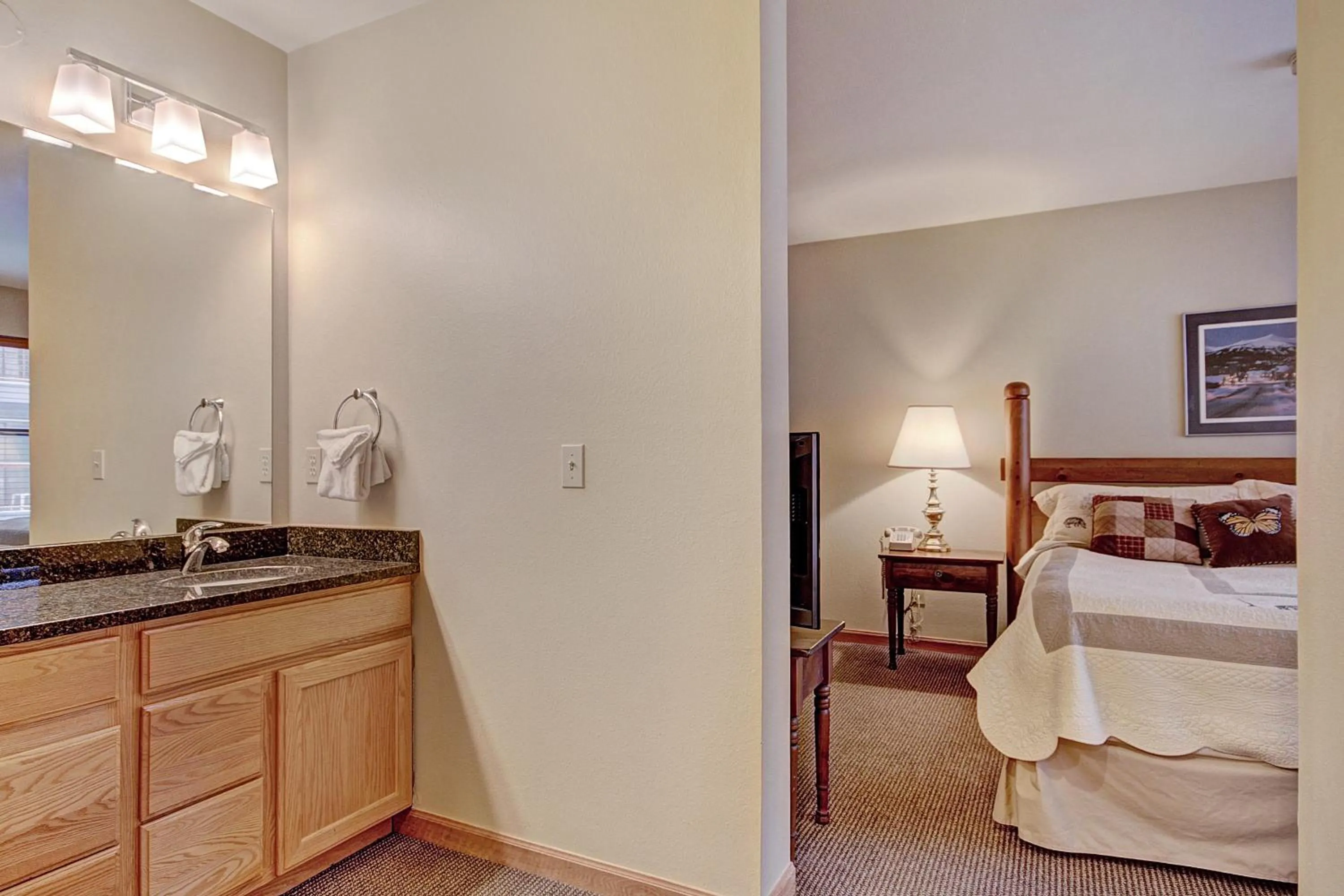 Bed in River Mountain Lodge, A Vail Resorts Property