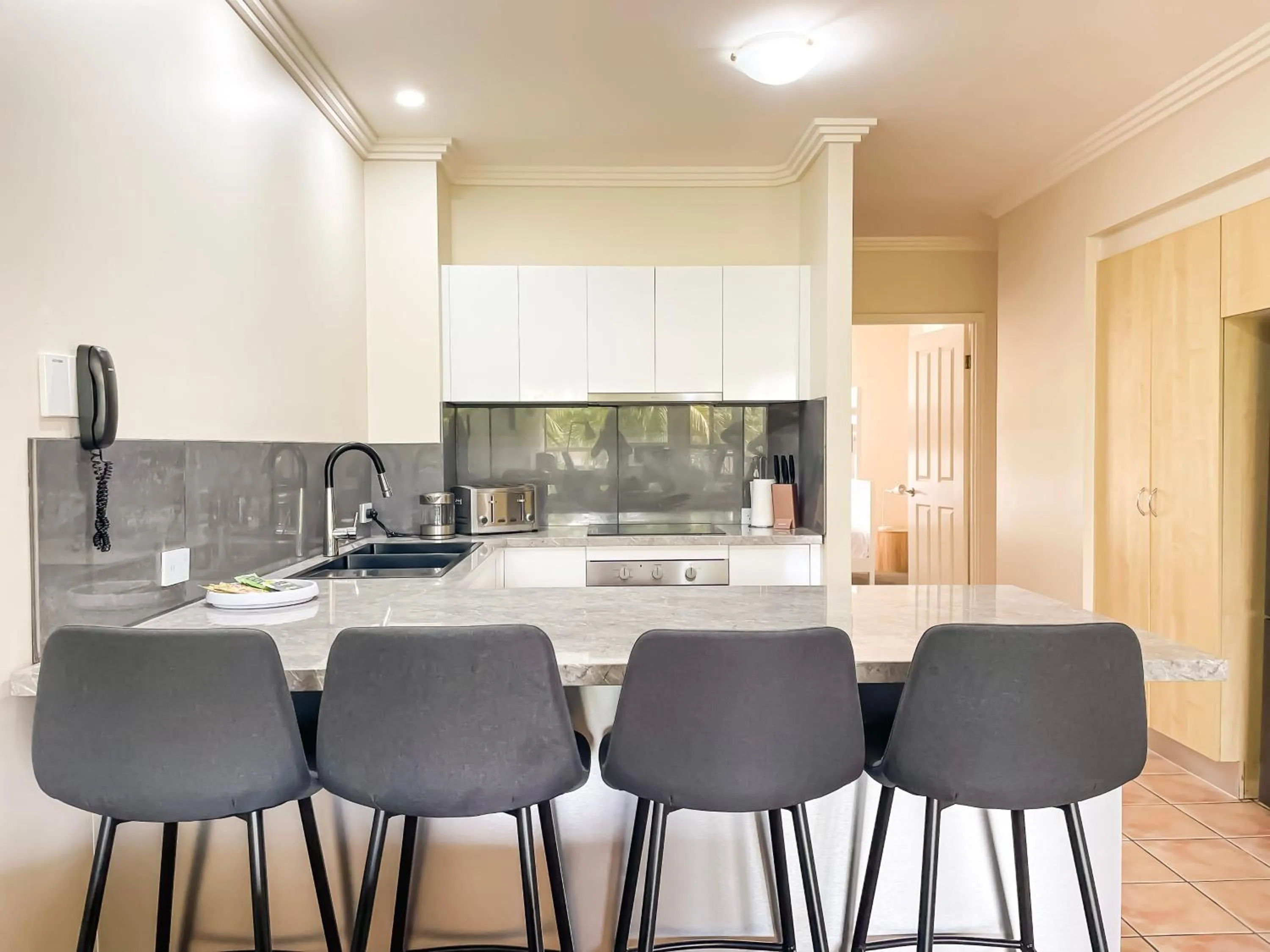 Seating area in Trinity Links Resort