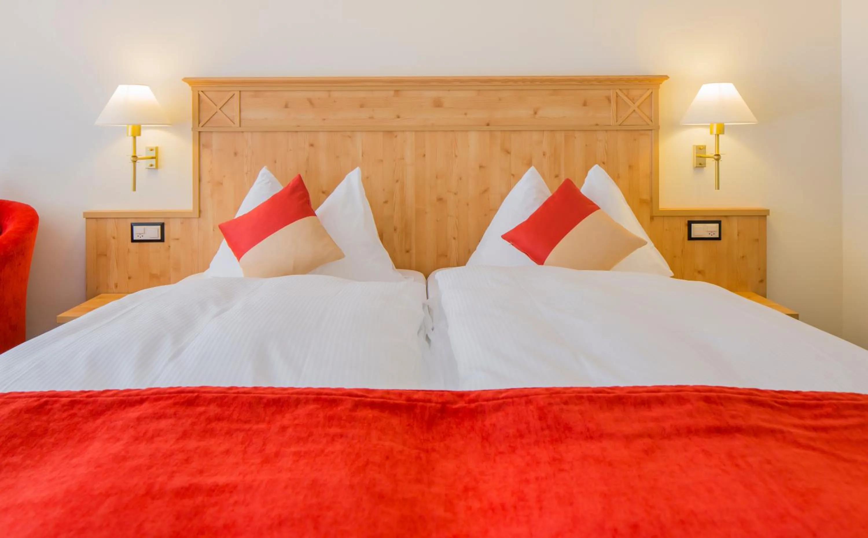 Bed in Hotel Taescherhof