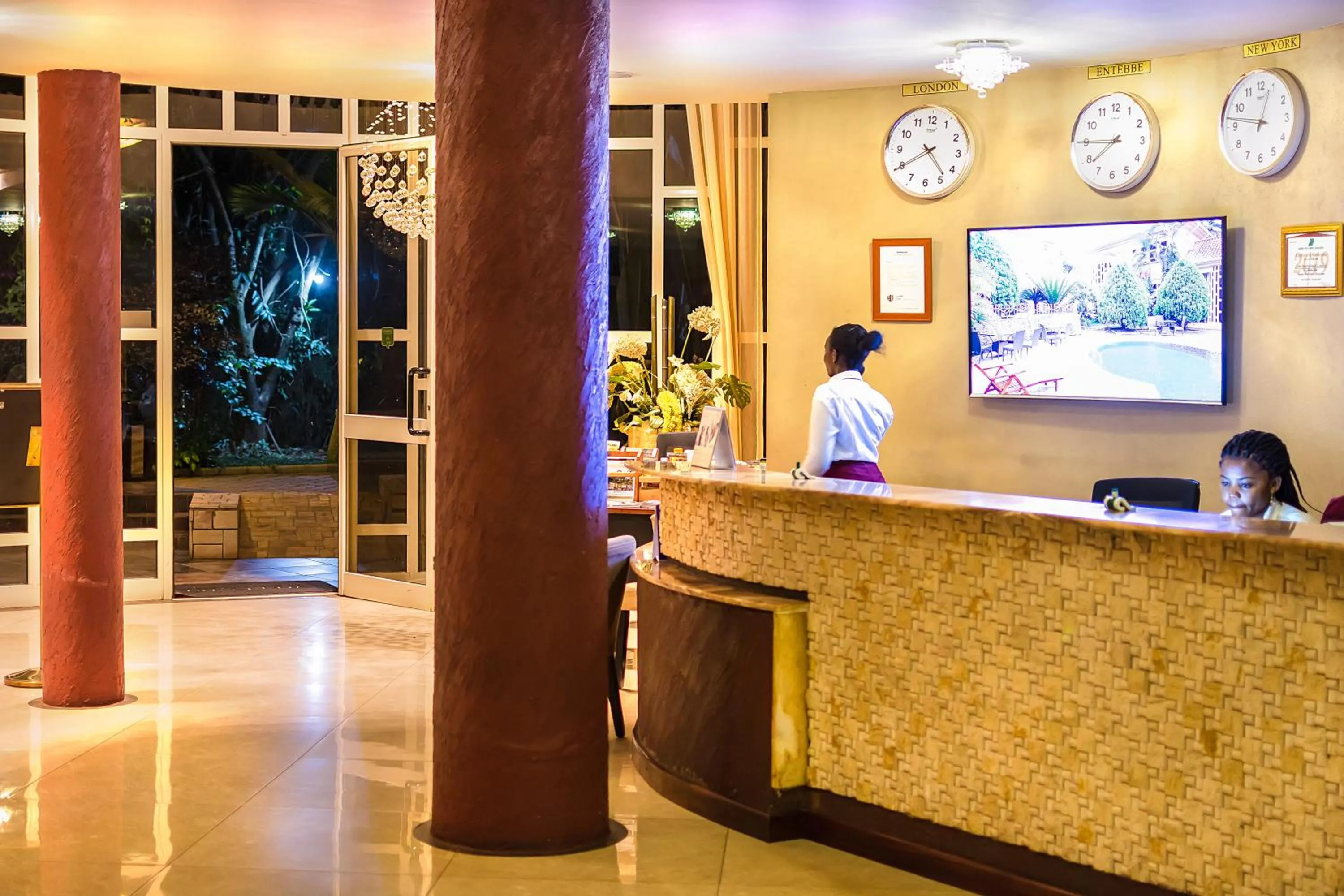 Lobby or reception in Imperial Heights Hotel, Entebbe