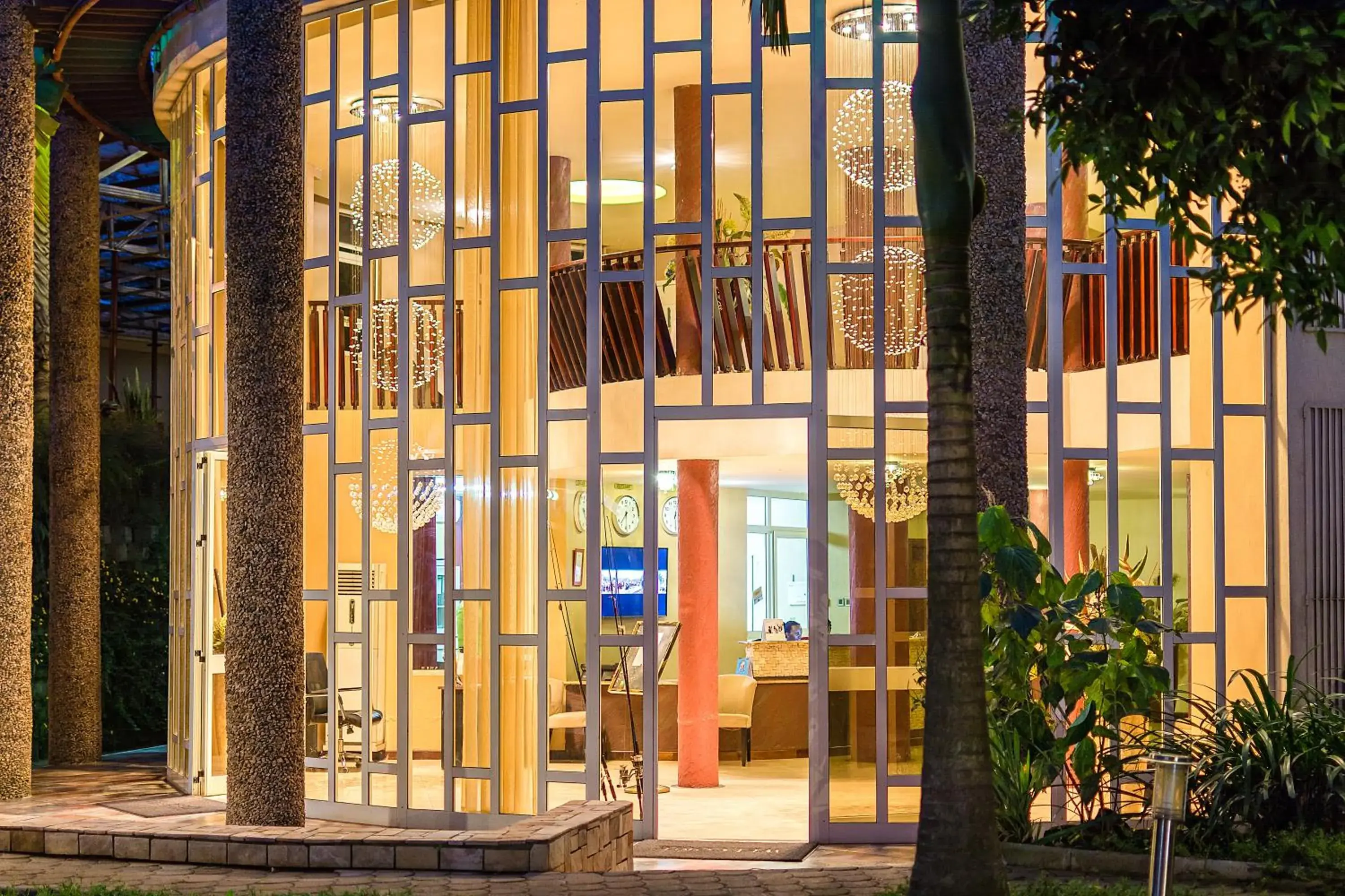 Facade/entrance in Imperial Heights Hotel, Entebbe Facade/entrance in Imperial Heights Hotel, Entebbe