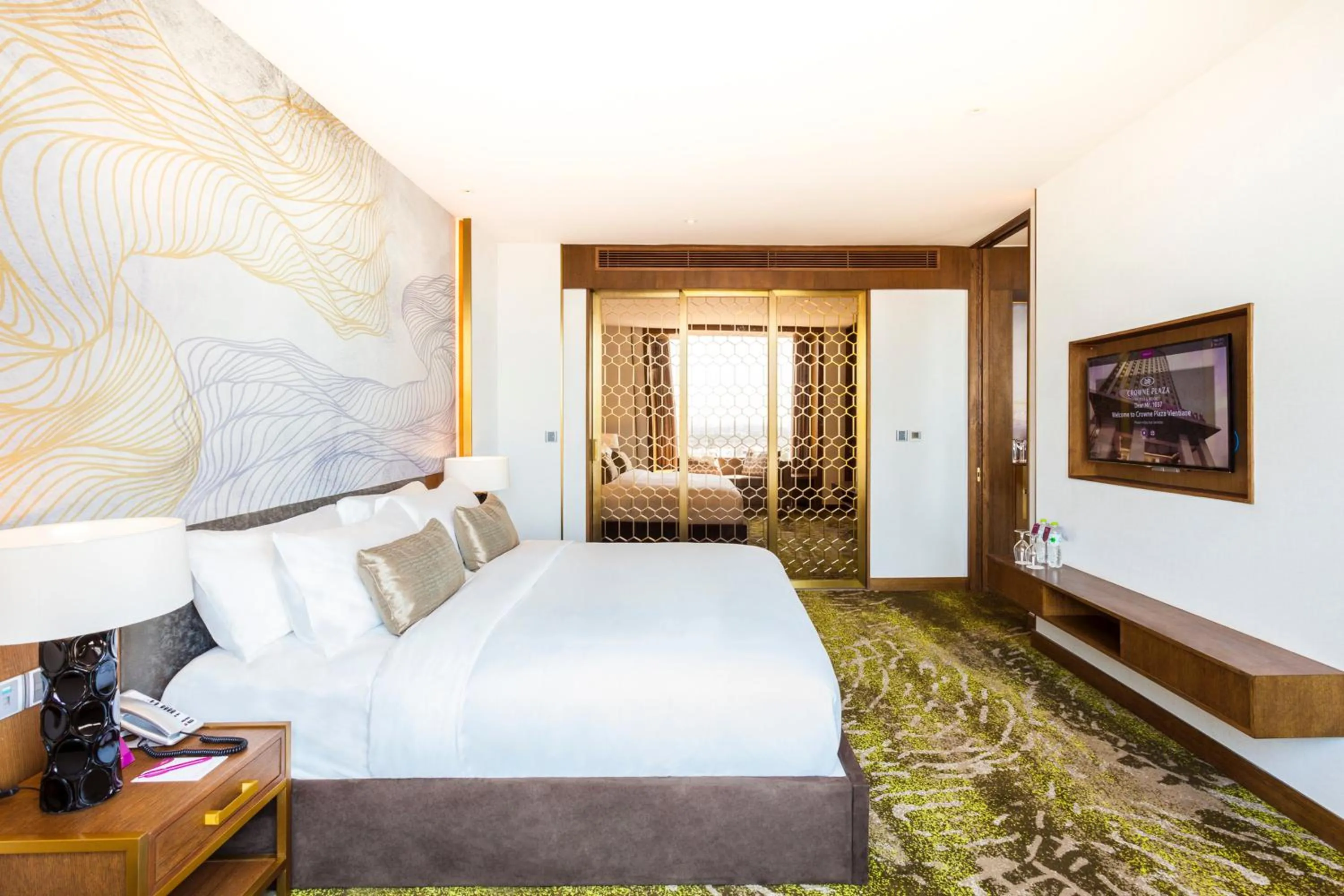 Photo of the whole room, Bed in Crowne Plaza Vientiane by IHG