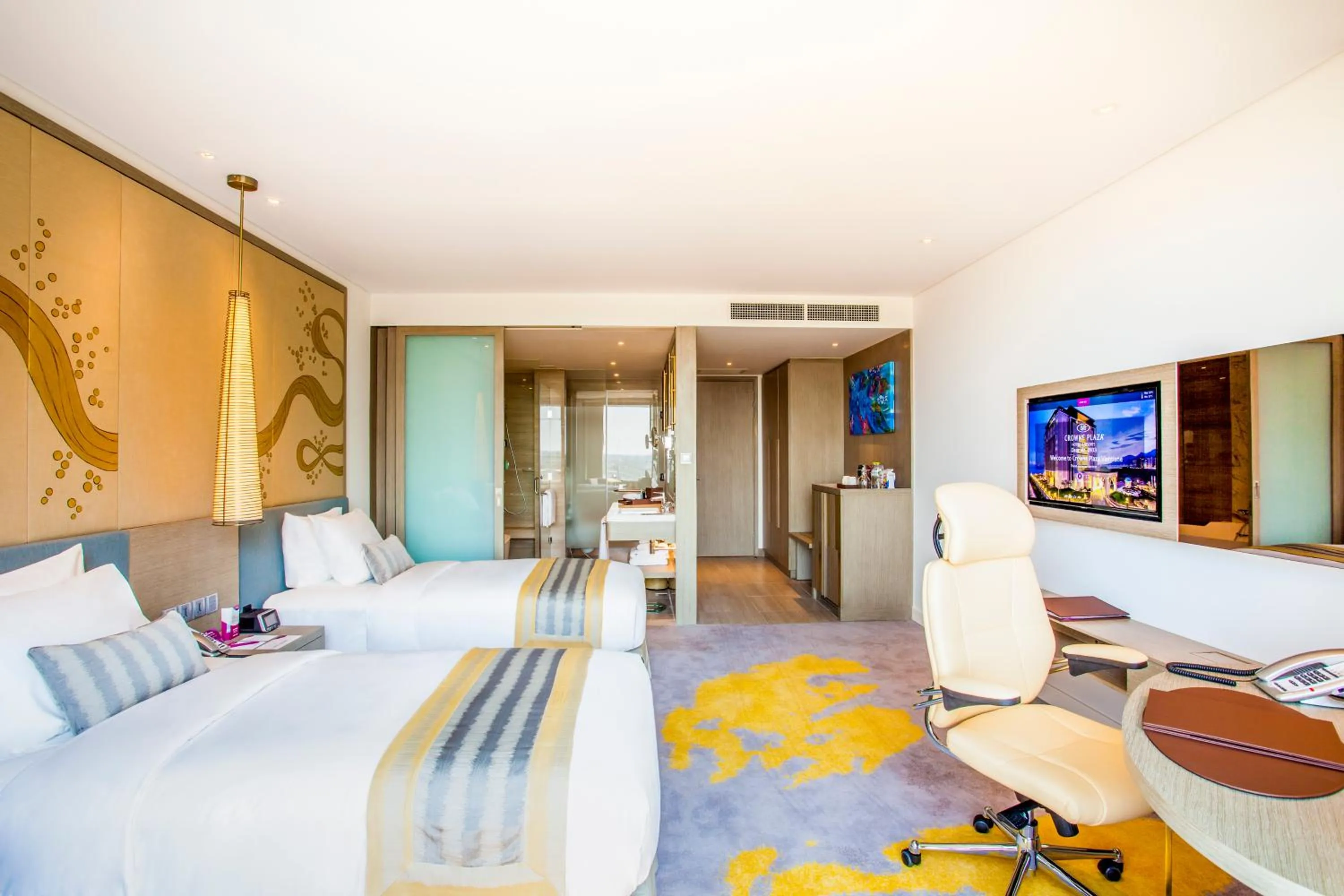 Bed in Crowne Plaza Vientiane by IHG