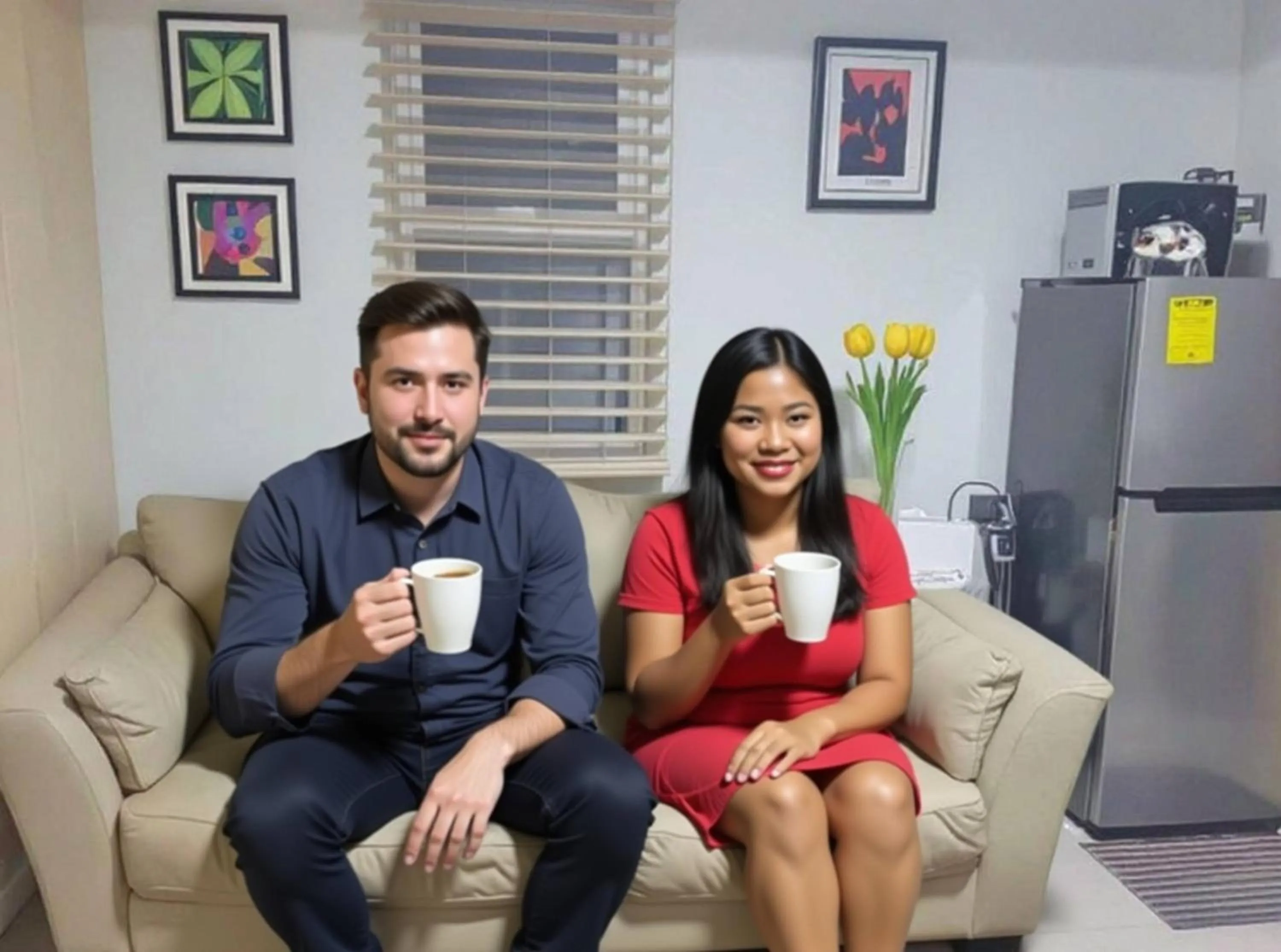 Living room in All At Jazz - Makati Serviced Apartments