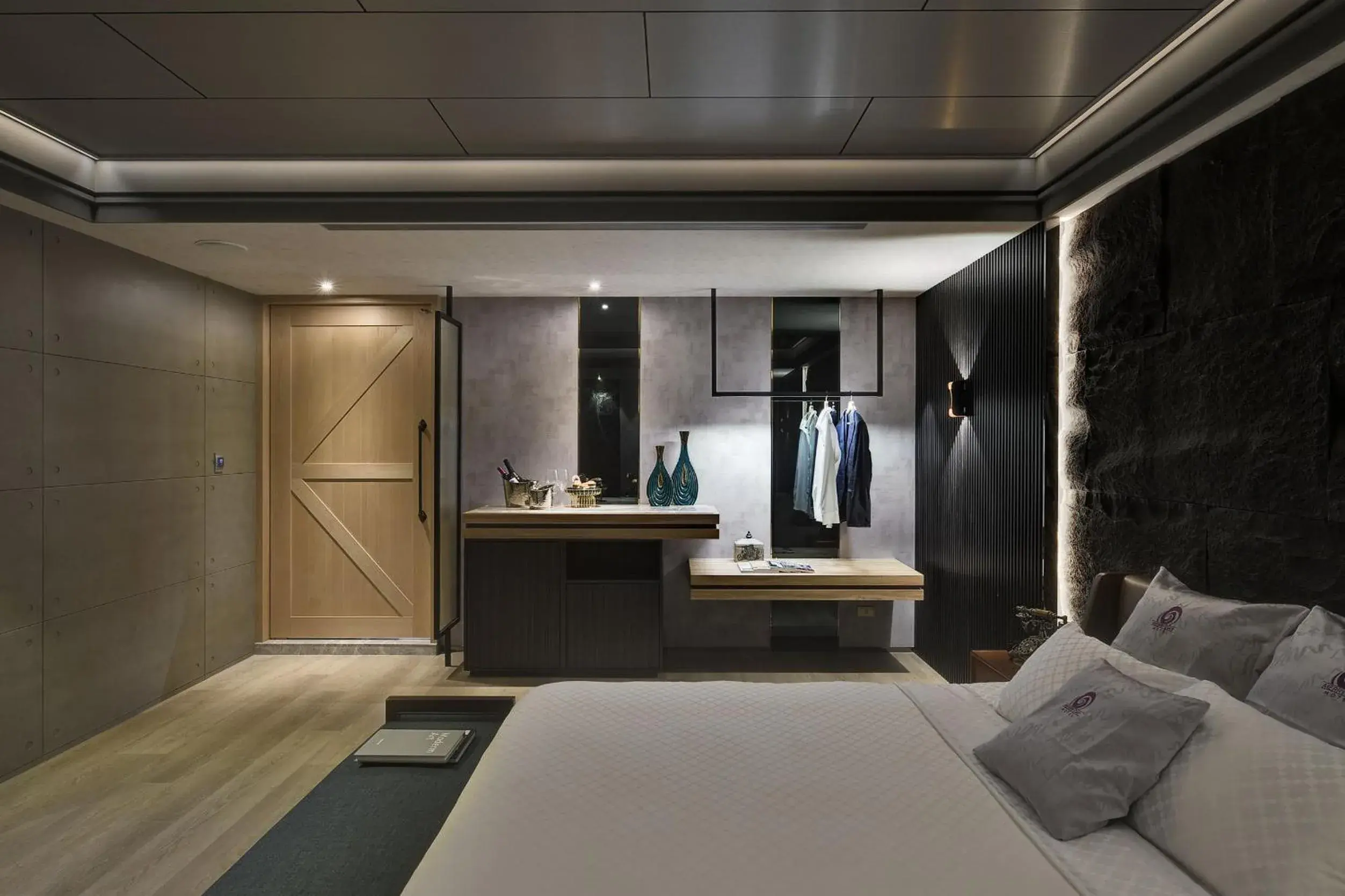 wardrobe, Bed in Merry Day Motel Zhonghe Branch wardrobe, Bed in Merry Day Motel Zhonghe Branch
