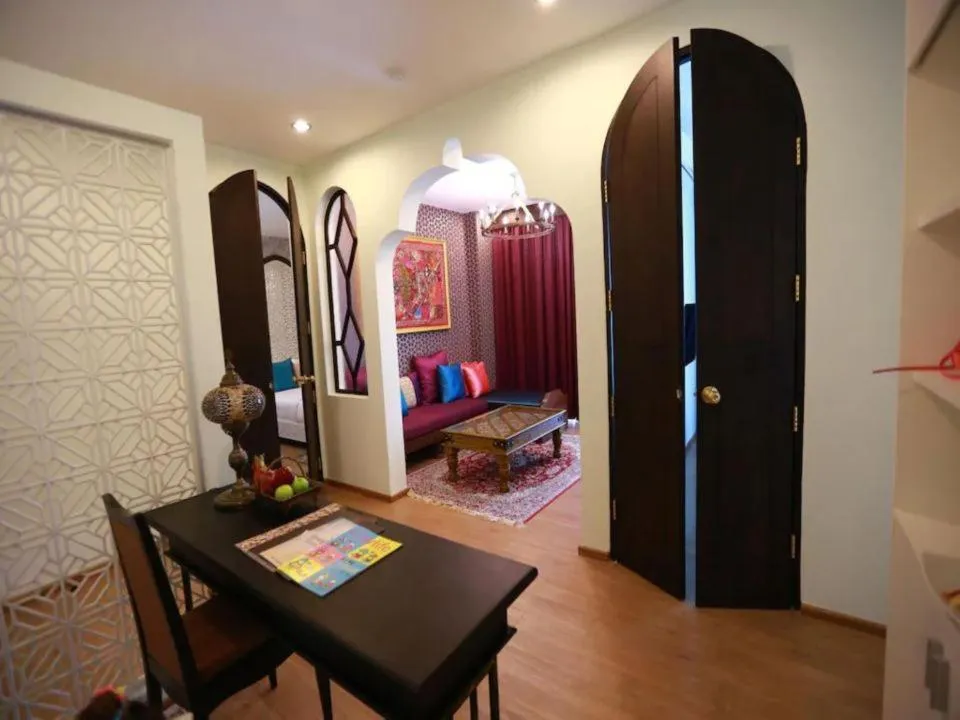 Bed in The Grand Morocc Hotel