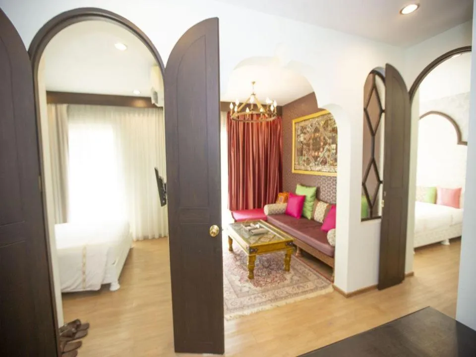 Bed in The Grand Morocc Hotel