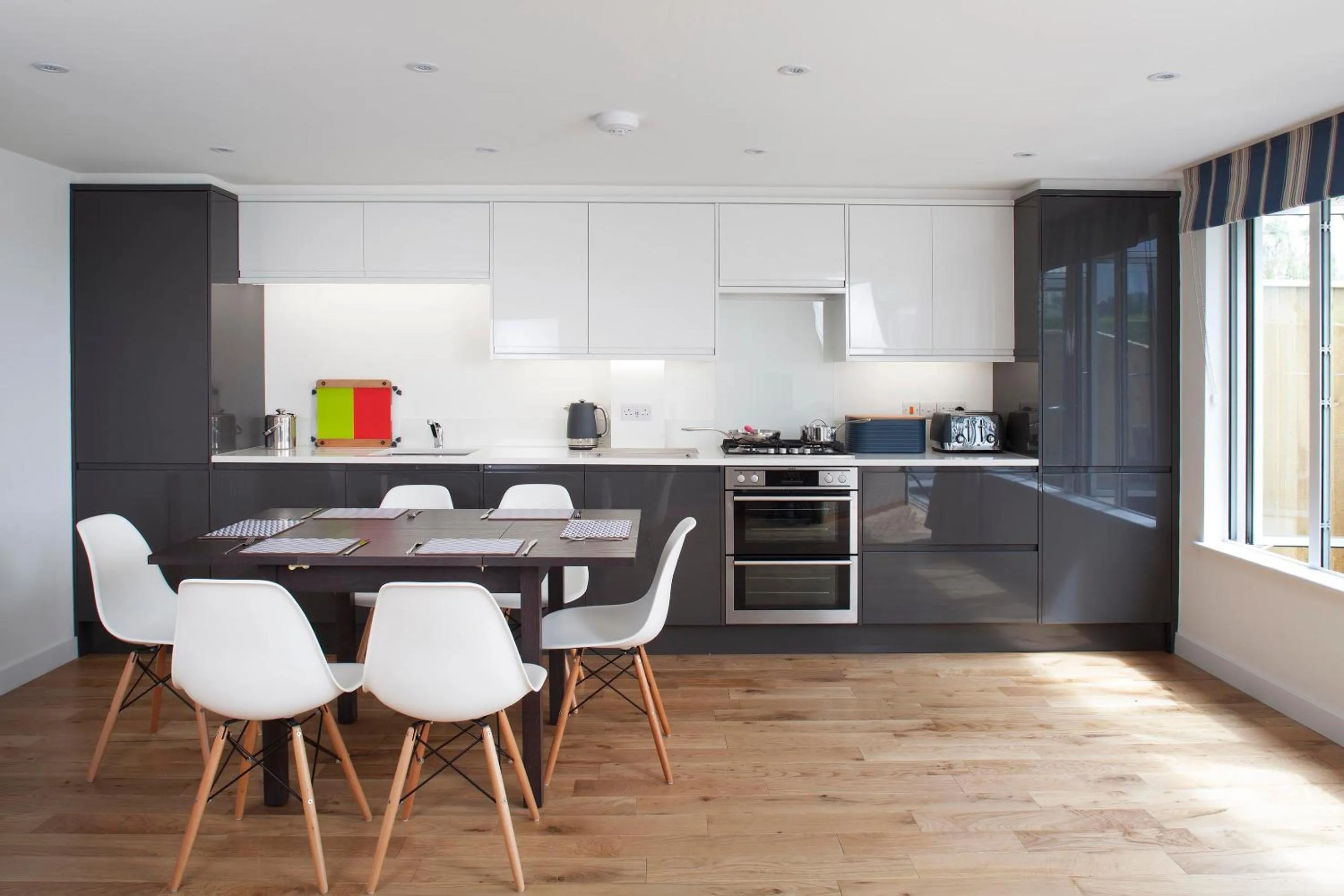 kitchen in Falmouth Self Catering Lodges