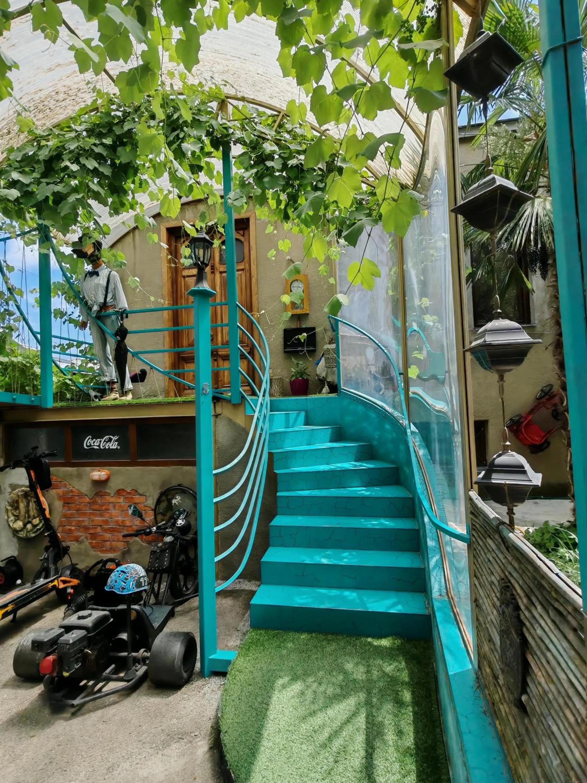 Facade/entrance in Qilimcha's Guesthouse-Art Museum