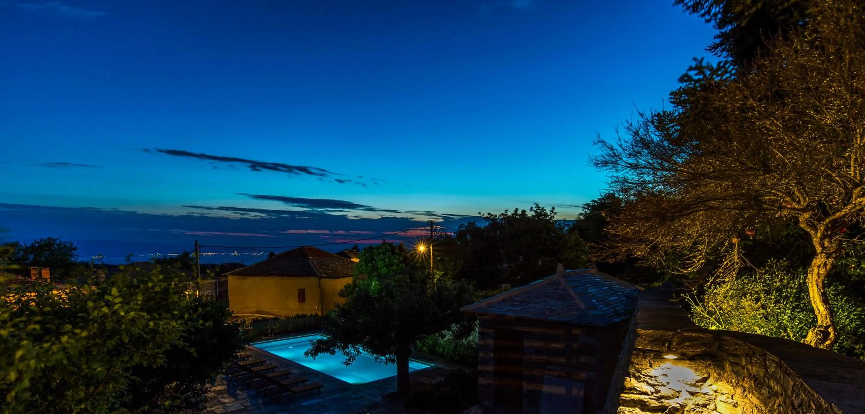 Swimming pool in Arxontiko Mytilineou - Skretaion
