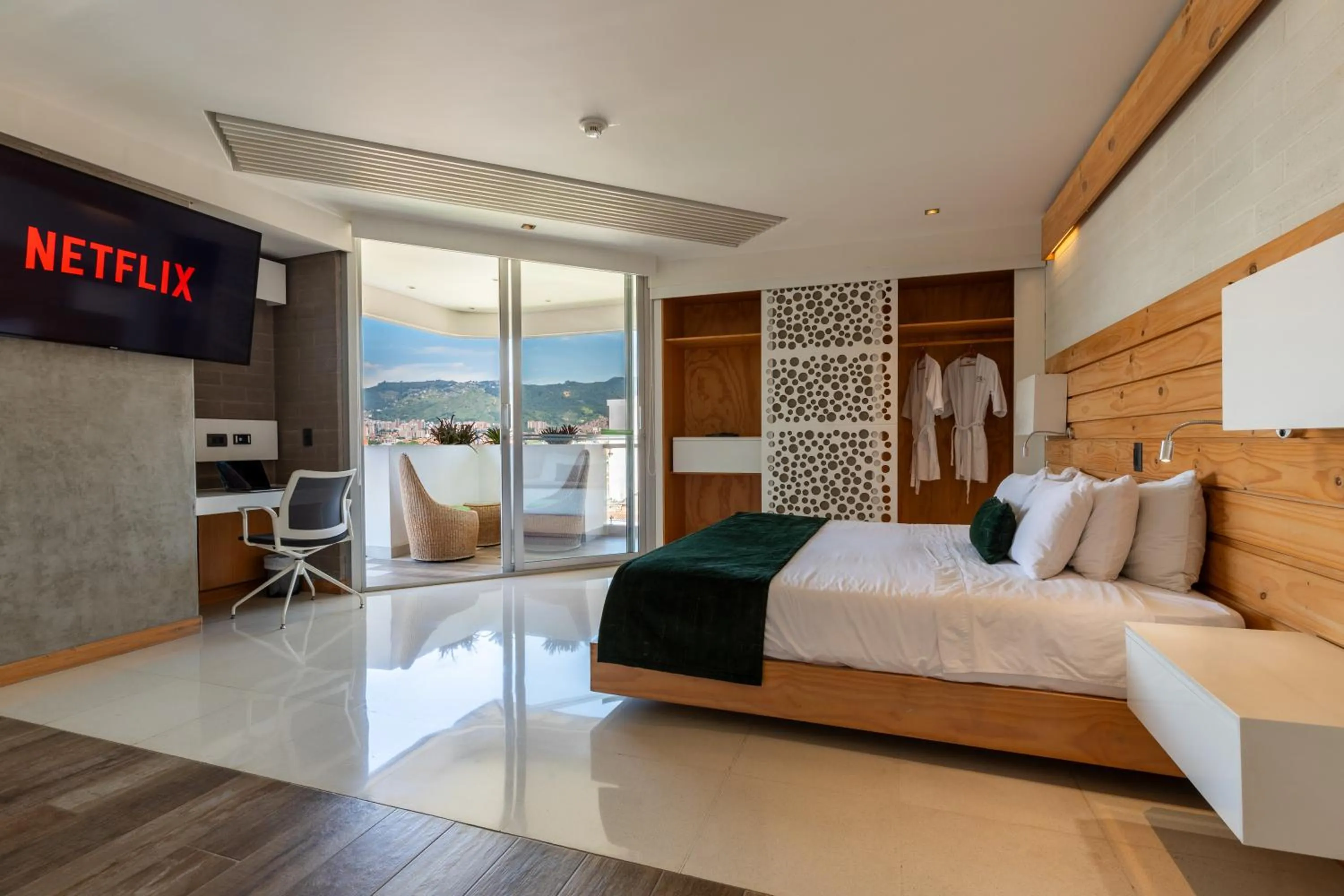 Bed in Terra Biohotel