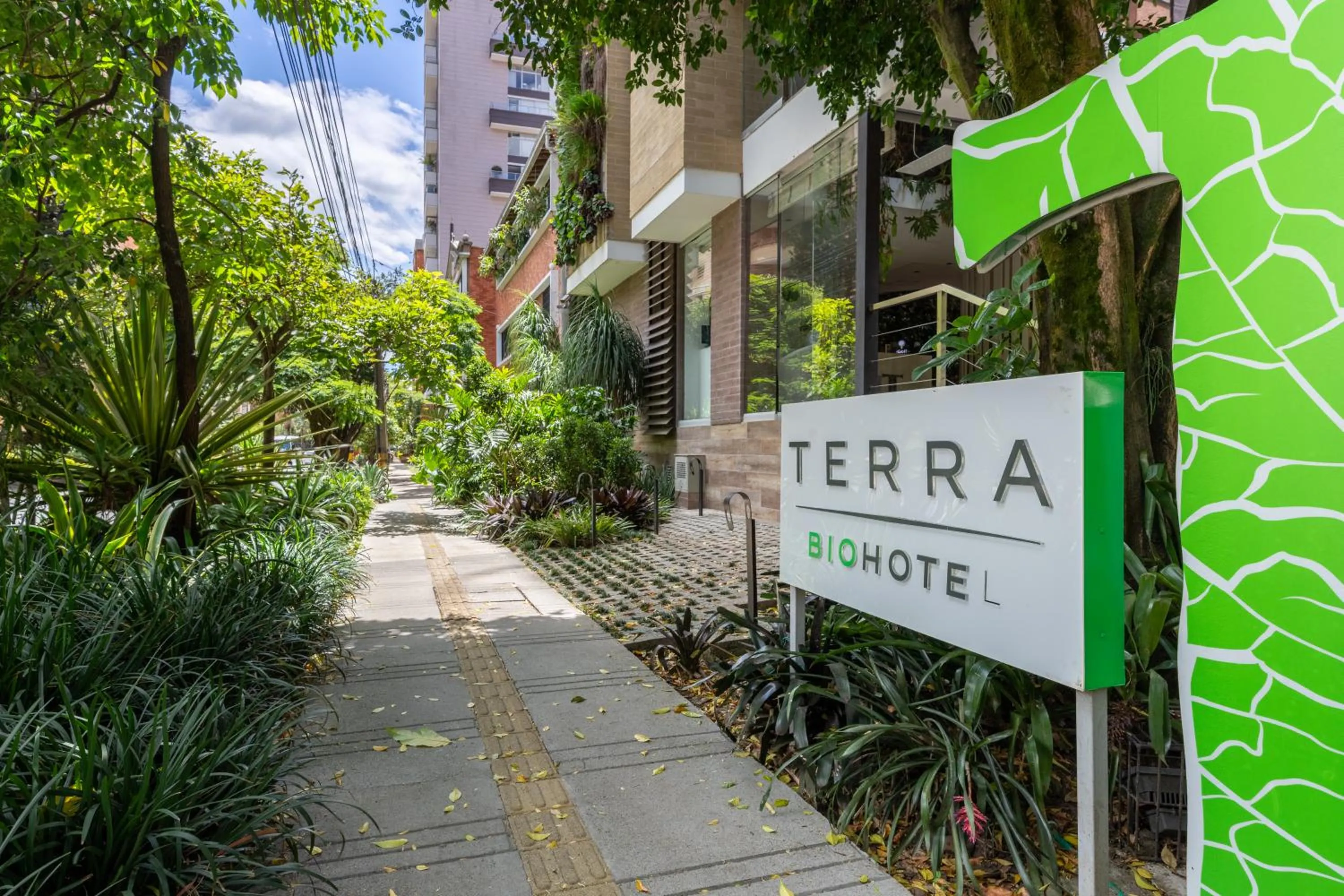 Facade/entrance in Terra Biohotel