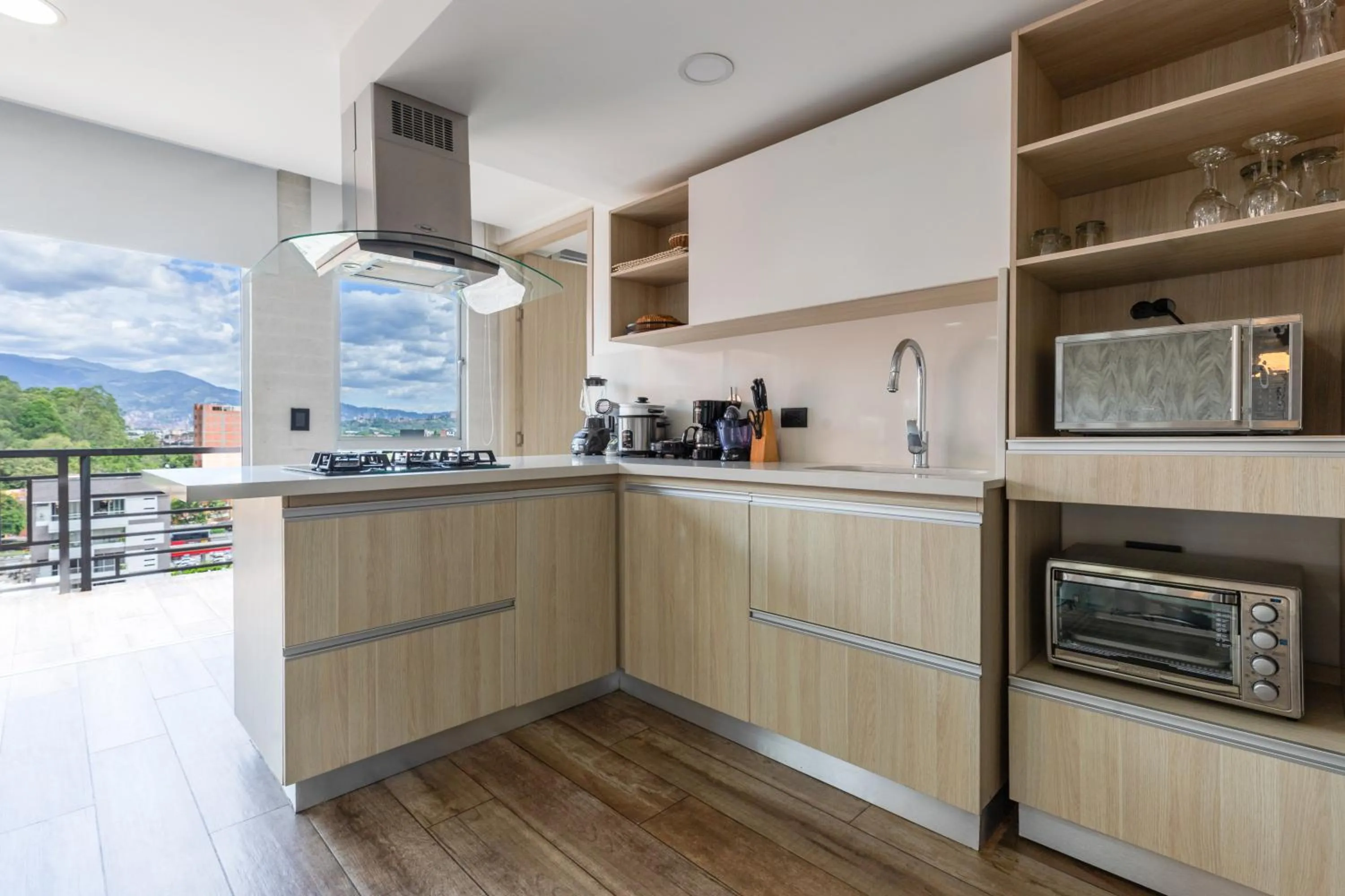 Kitchen or kitchenette in Terra Biohotel