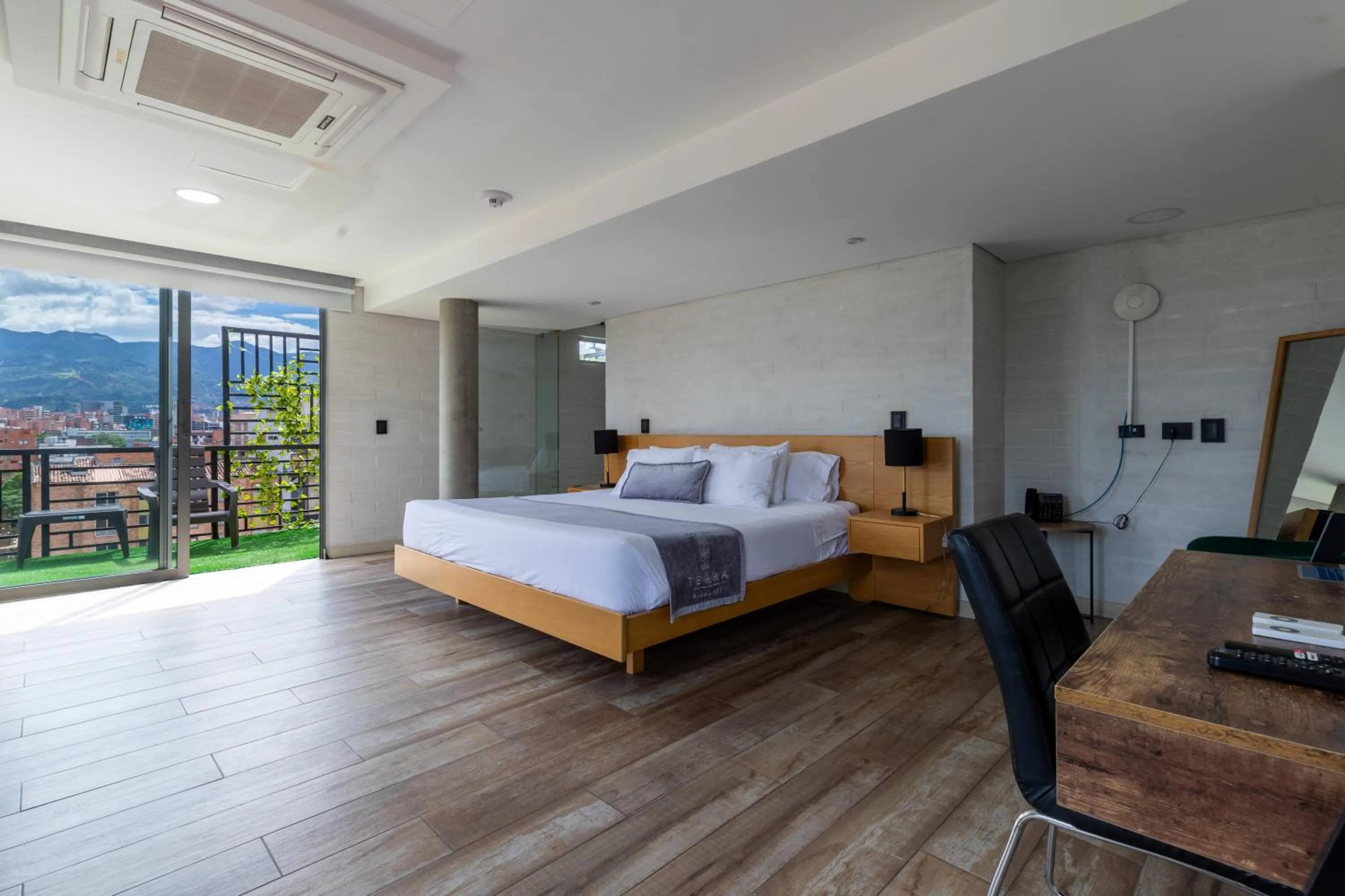 Bed in Terra Biohotel