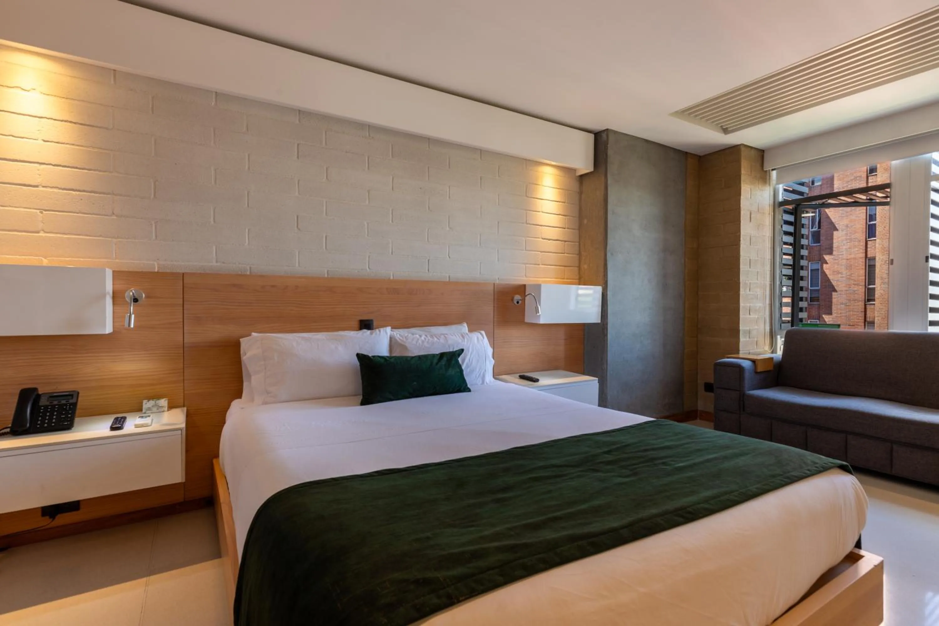 Bed in Terra Biohotel