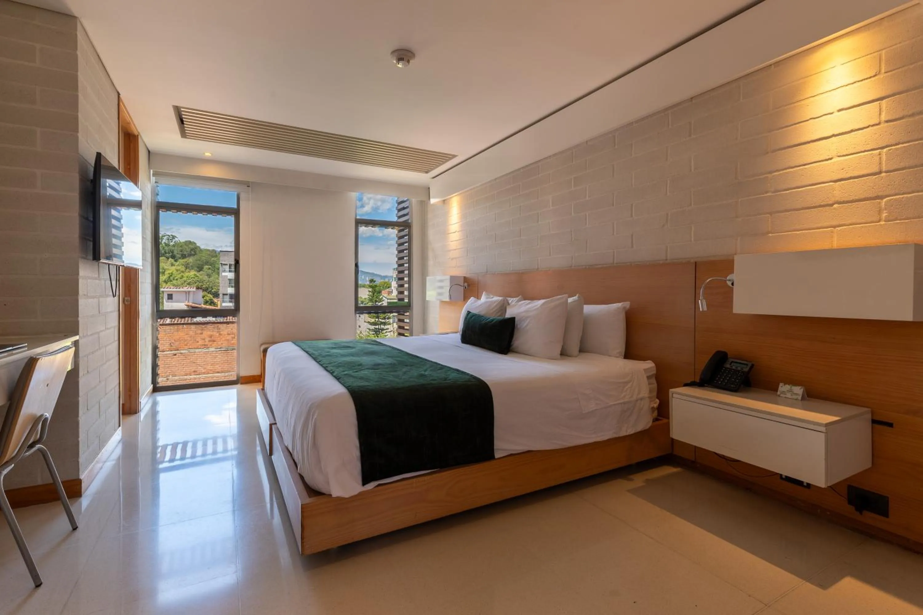 Bed in Terra Biohotel