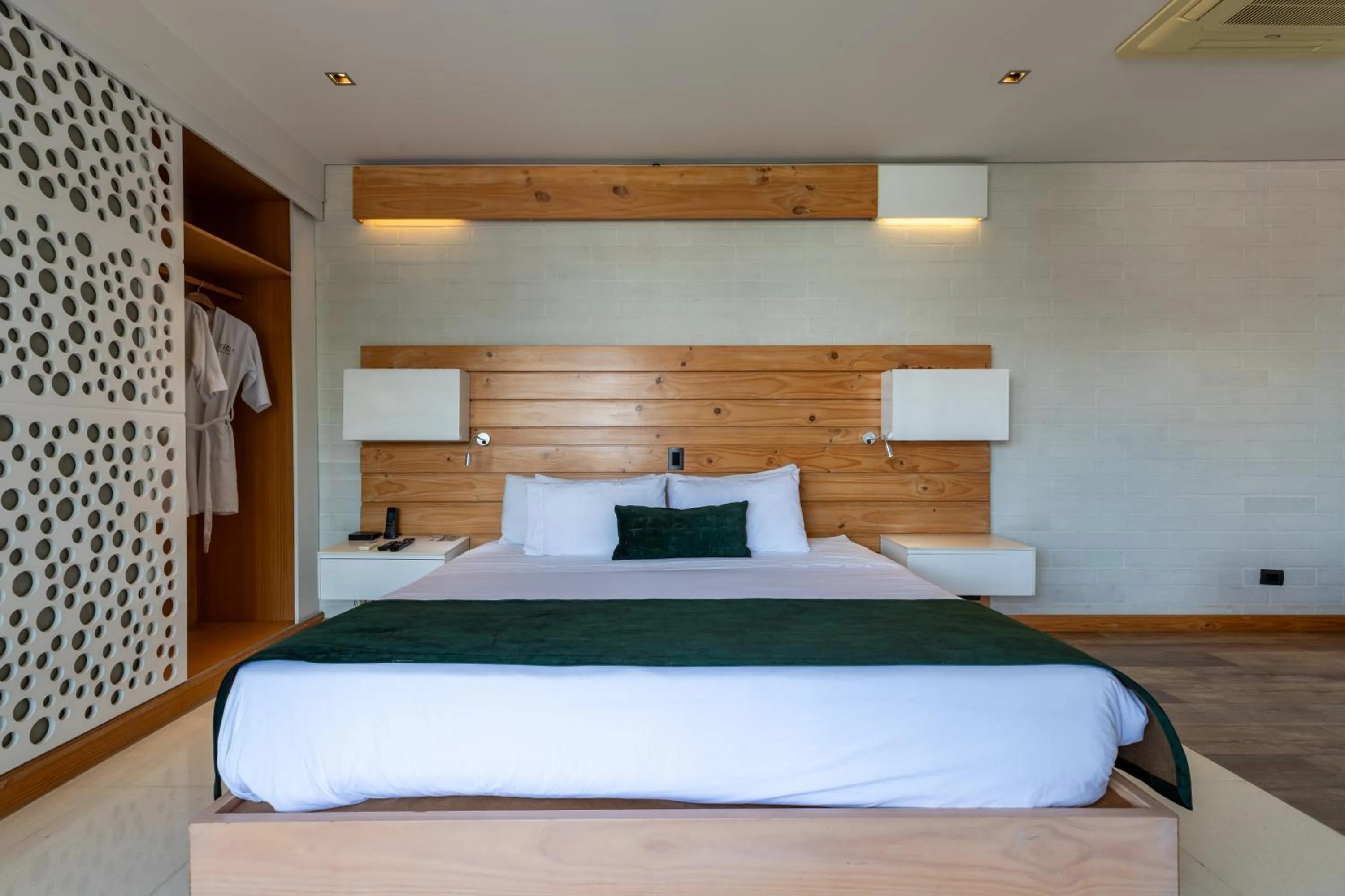 Bed in Terra Biohotel