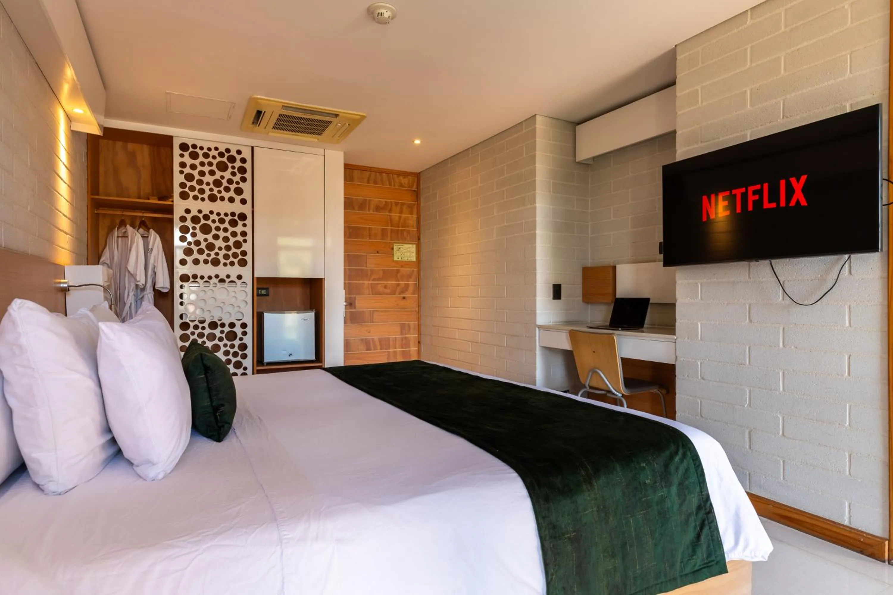 Bed in Terra Biohotel