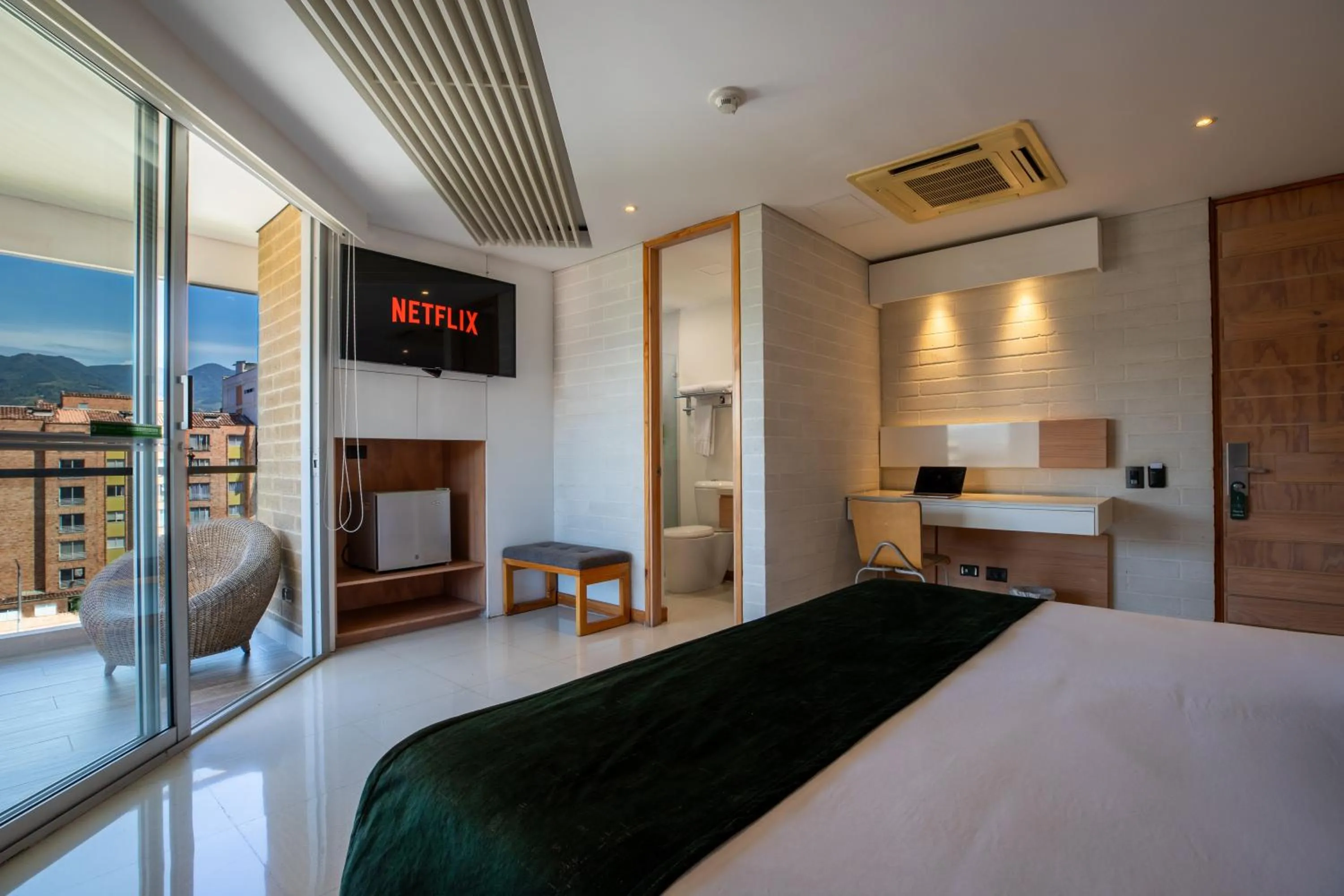 Bed in Terra Biohotel