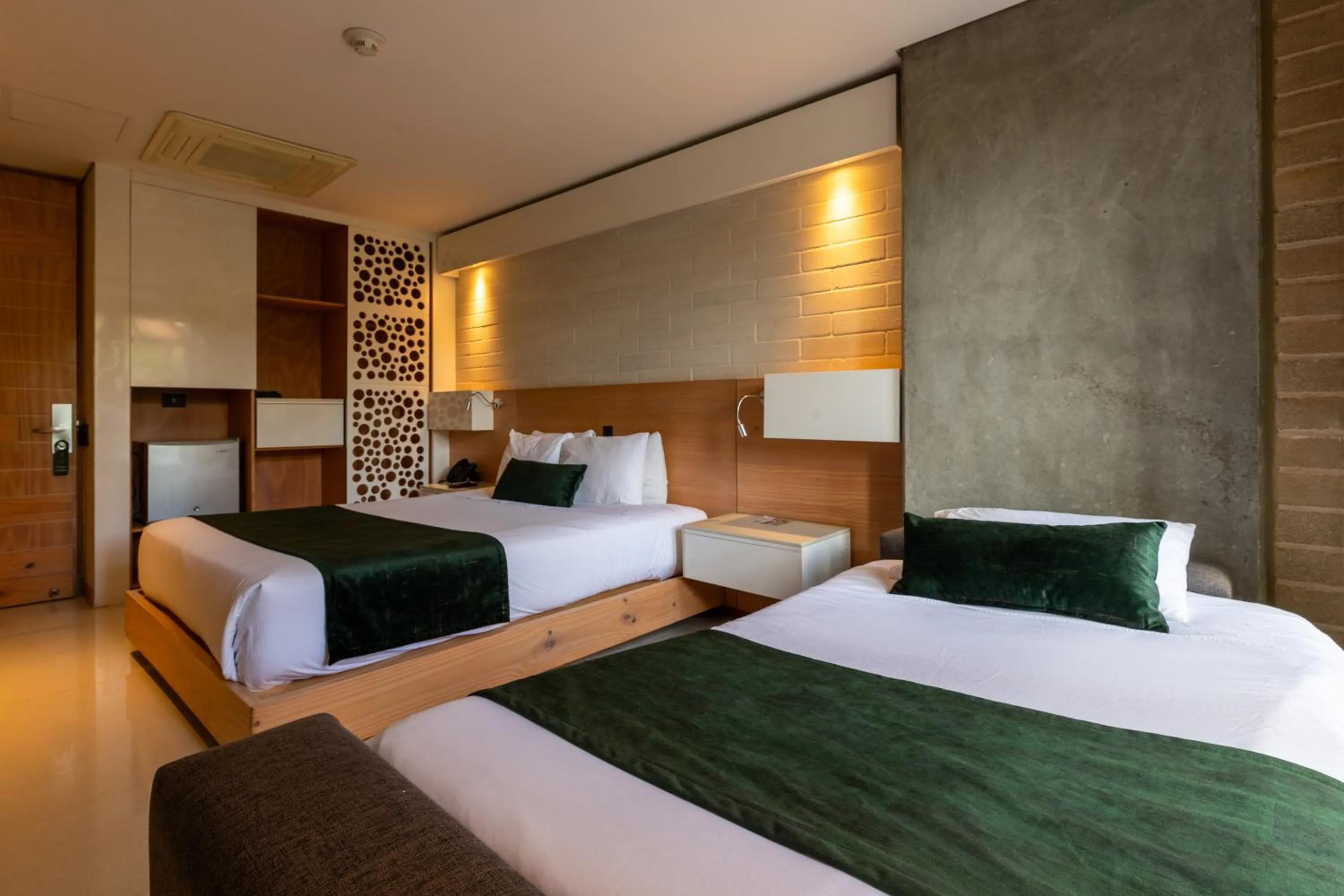 Bed in Terra Biohotel