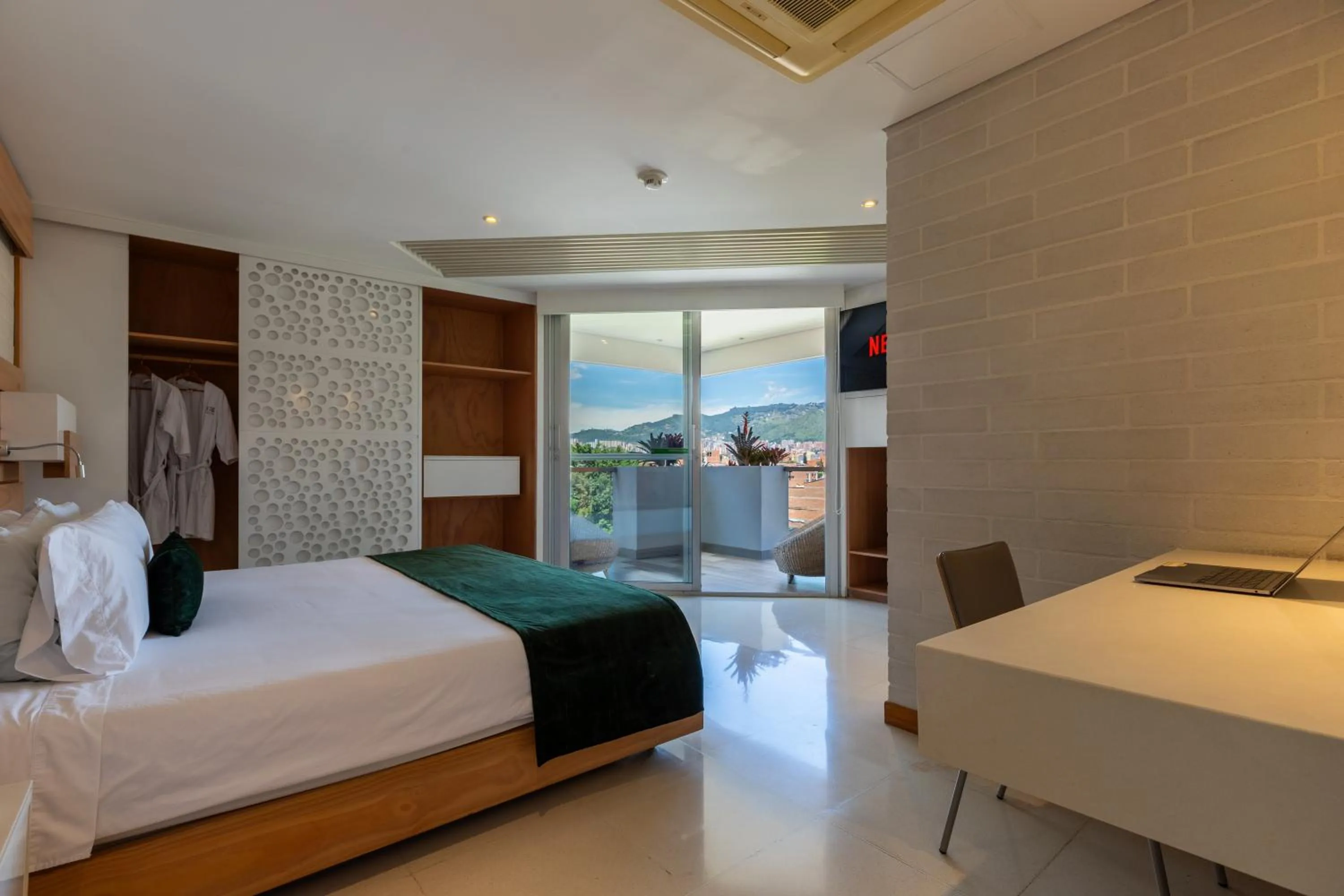 Bed in Terra Biohotel