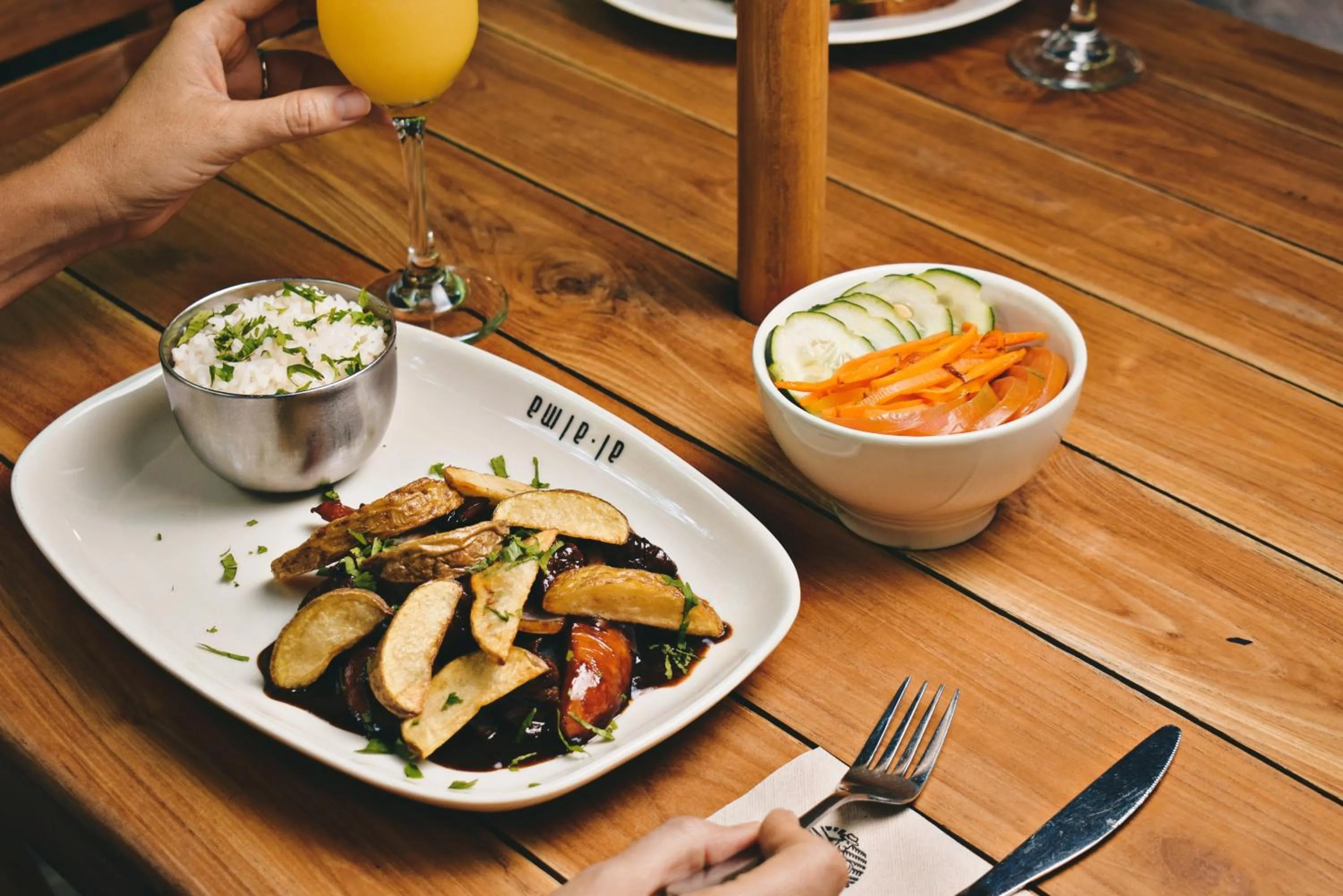 Food close-up in Terra Biohotel