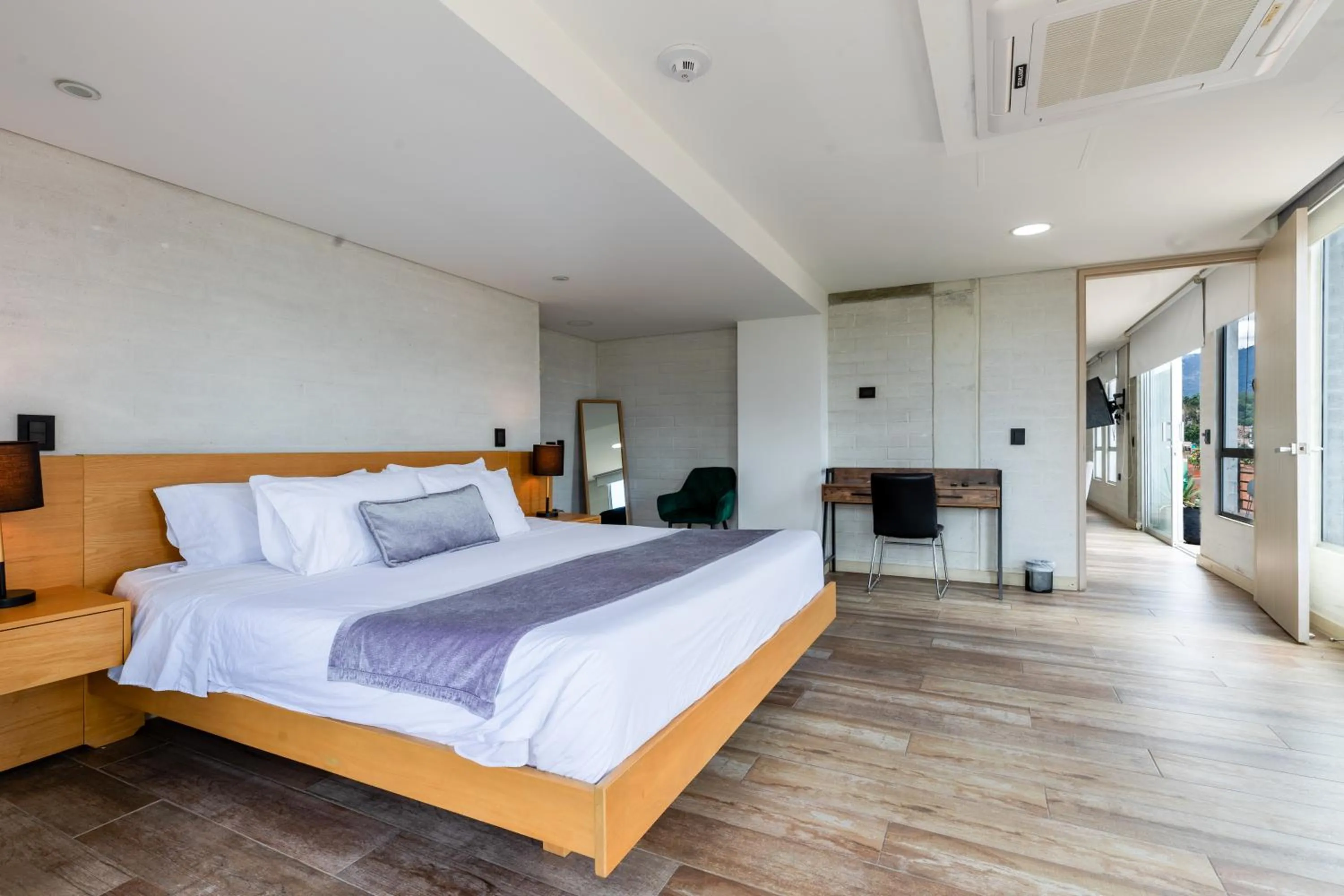 Bed in Terra Biohotel