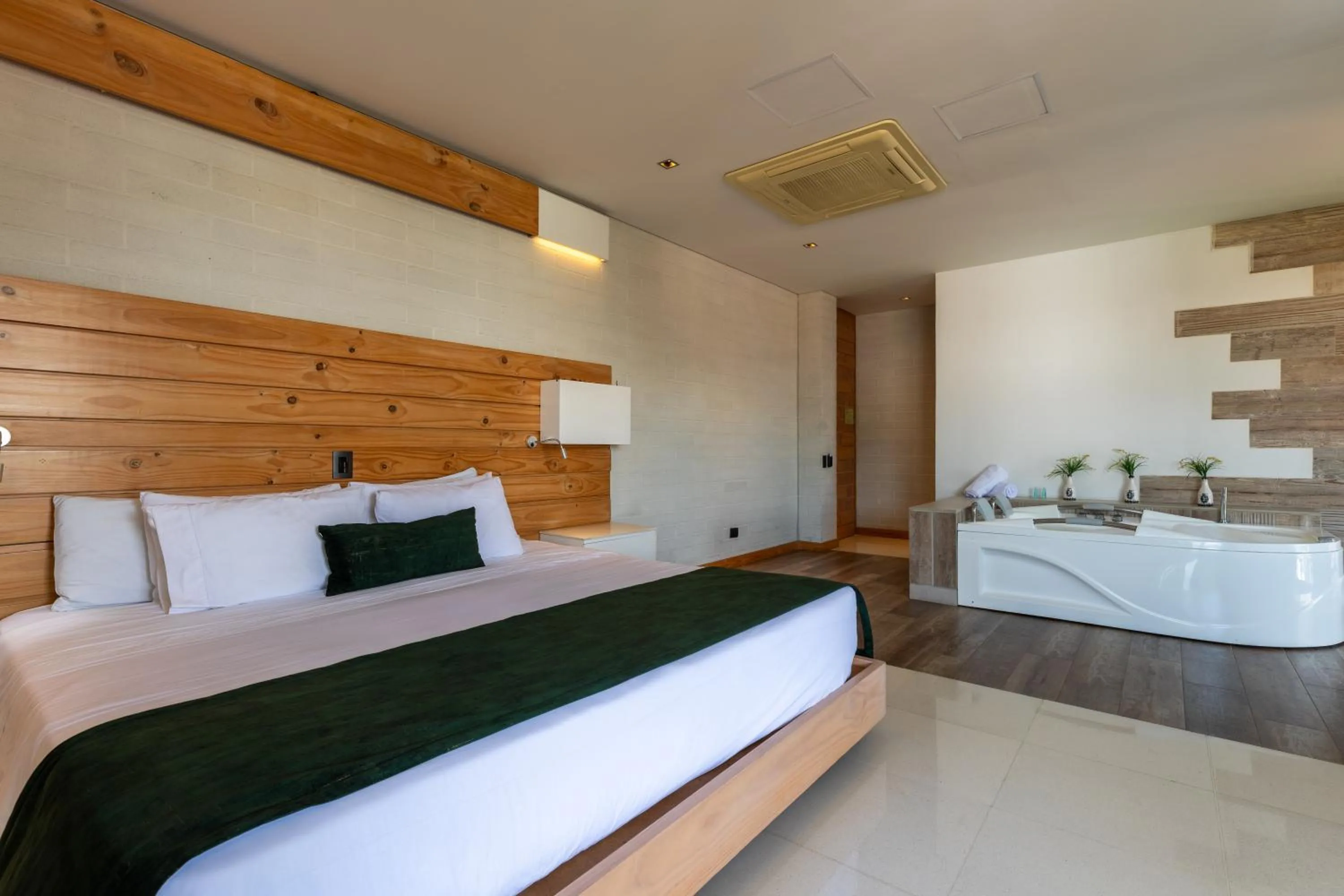Bed in Terra Biohotel