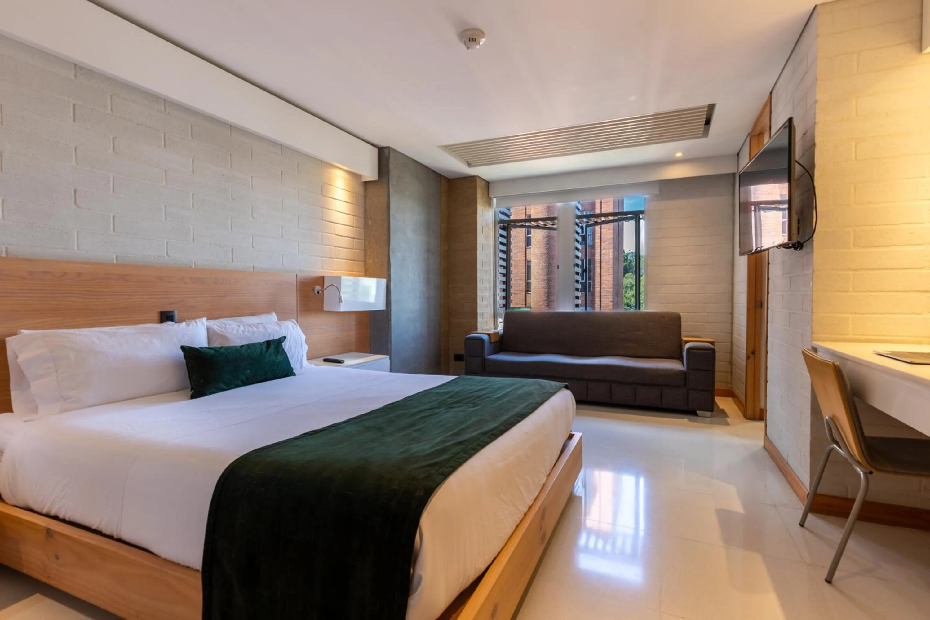 Bed in Terra Biohotel