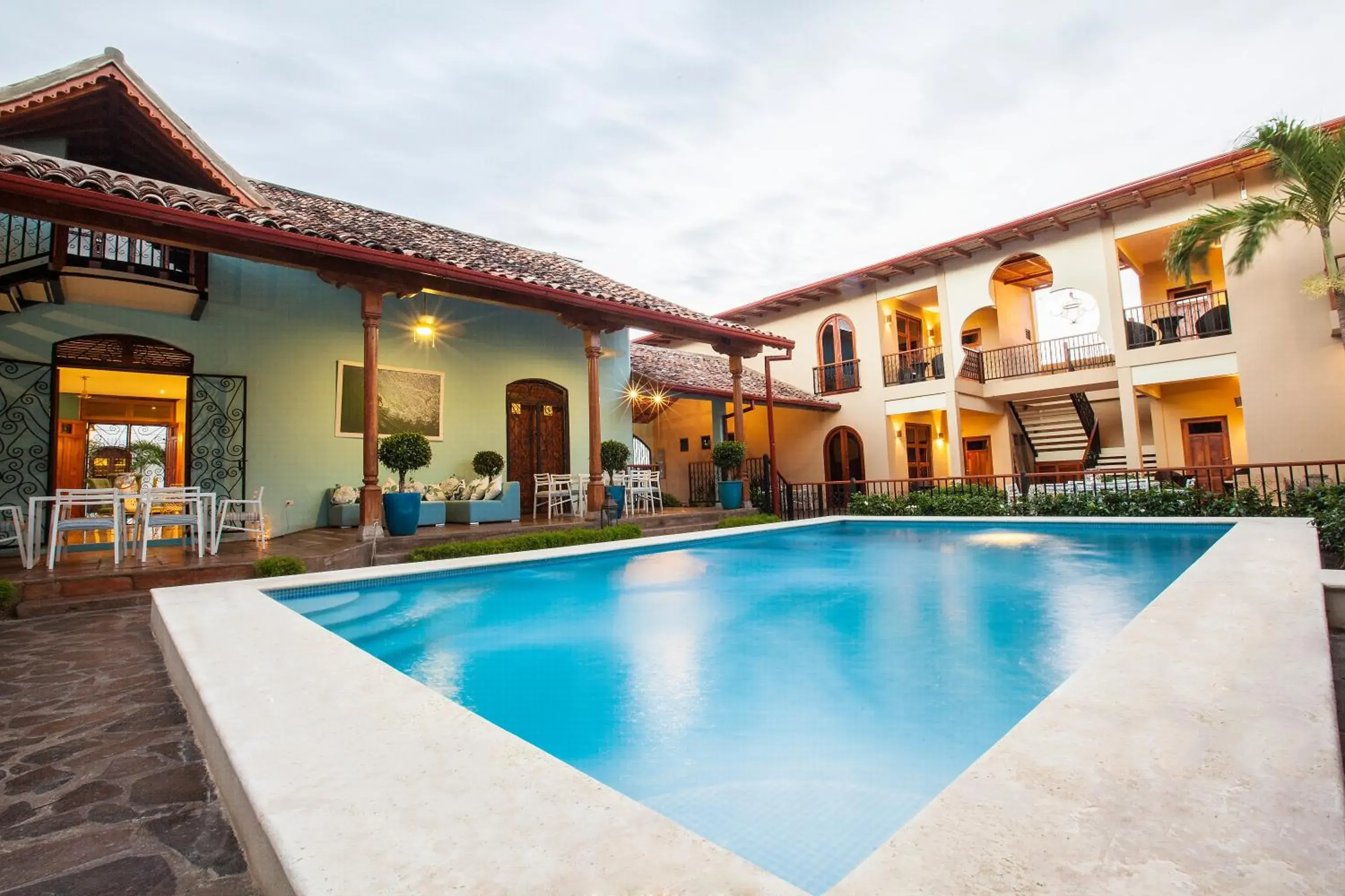 Pool view in Hotel Plaza Marbella Granada Pool view in Hotel Plaza Marbella Granada