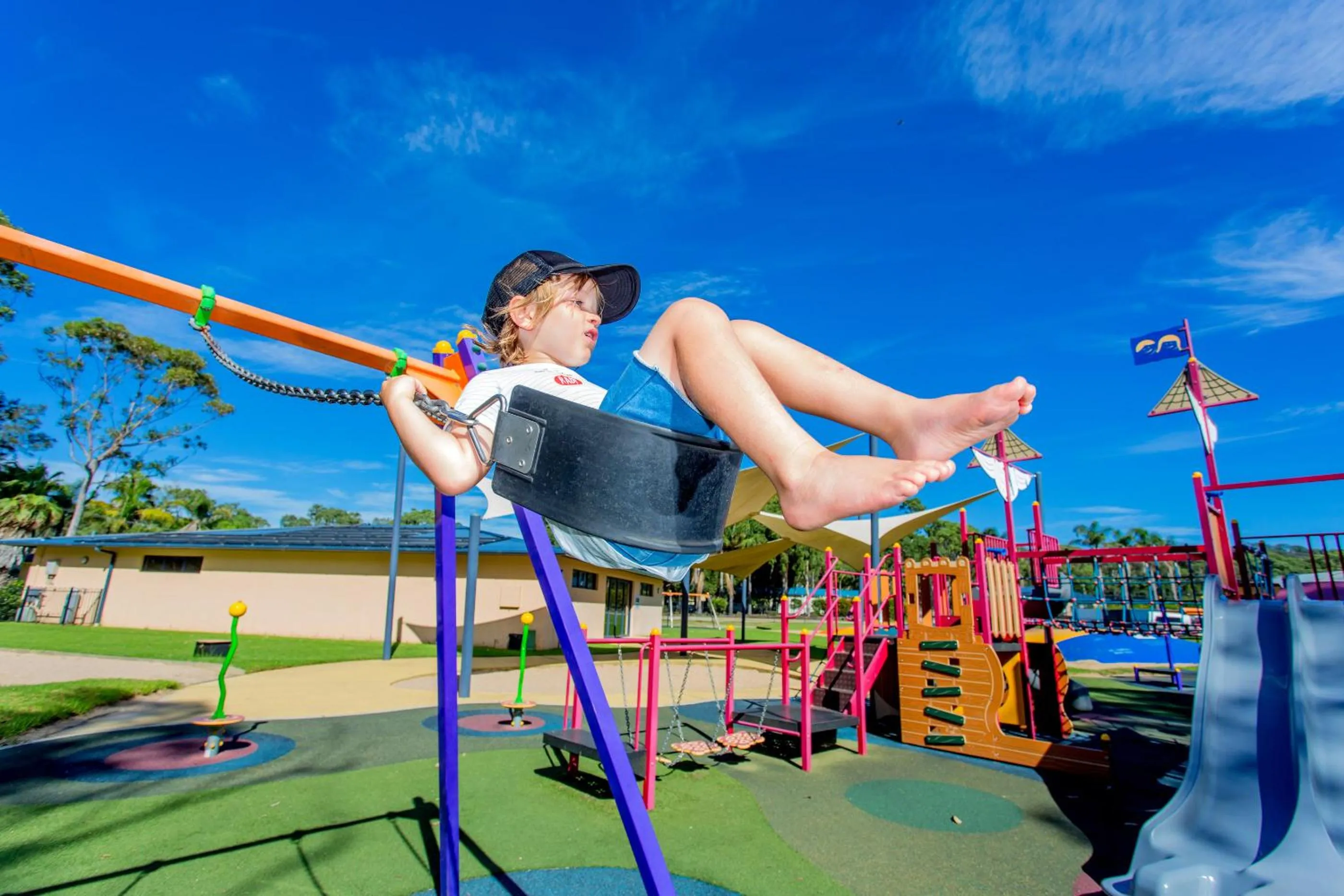 Children play ground in BIG4 Tasman Holiday Parks - Racecourse Beach