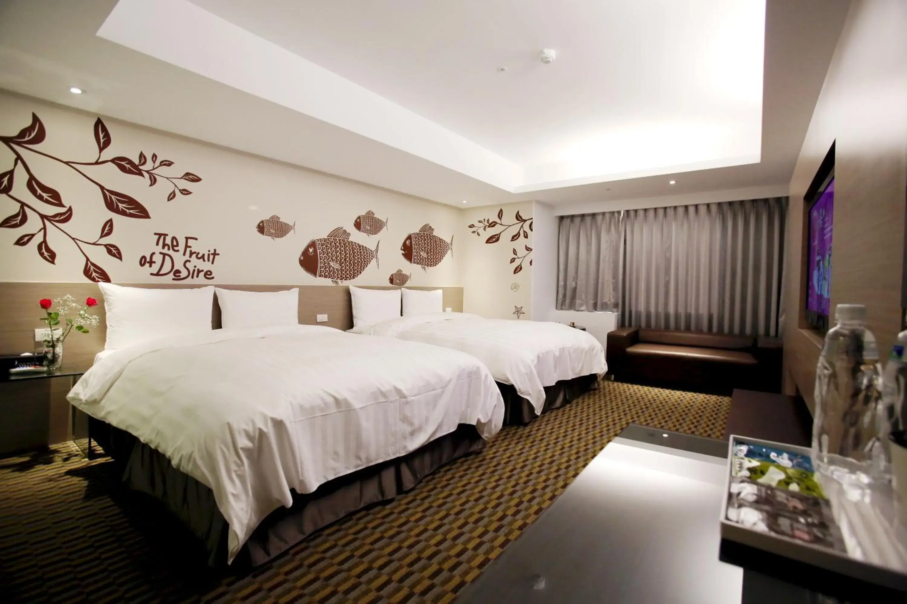 Quadruple Room with Shower in Chiayi Look Hotel Quadruple Room with Shower in Chiayi Look Hotel