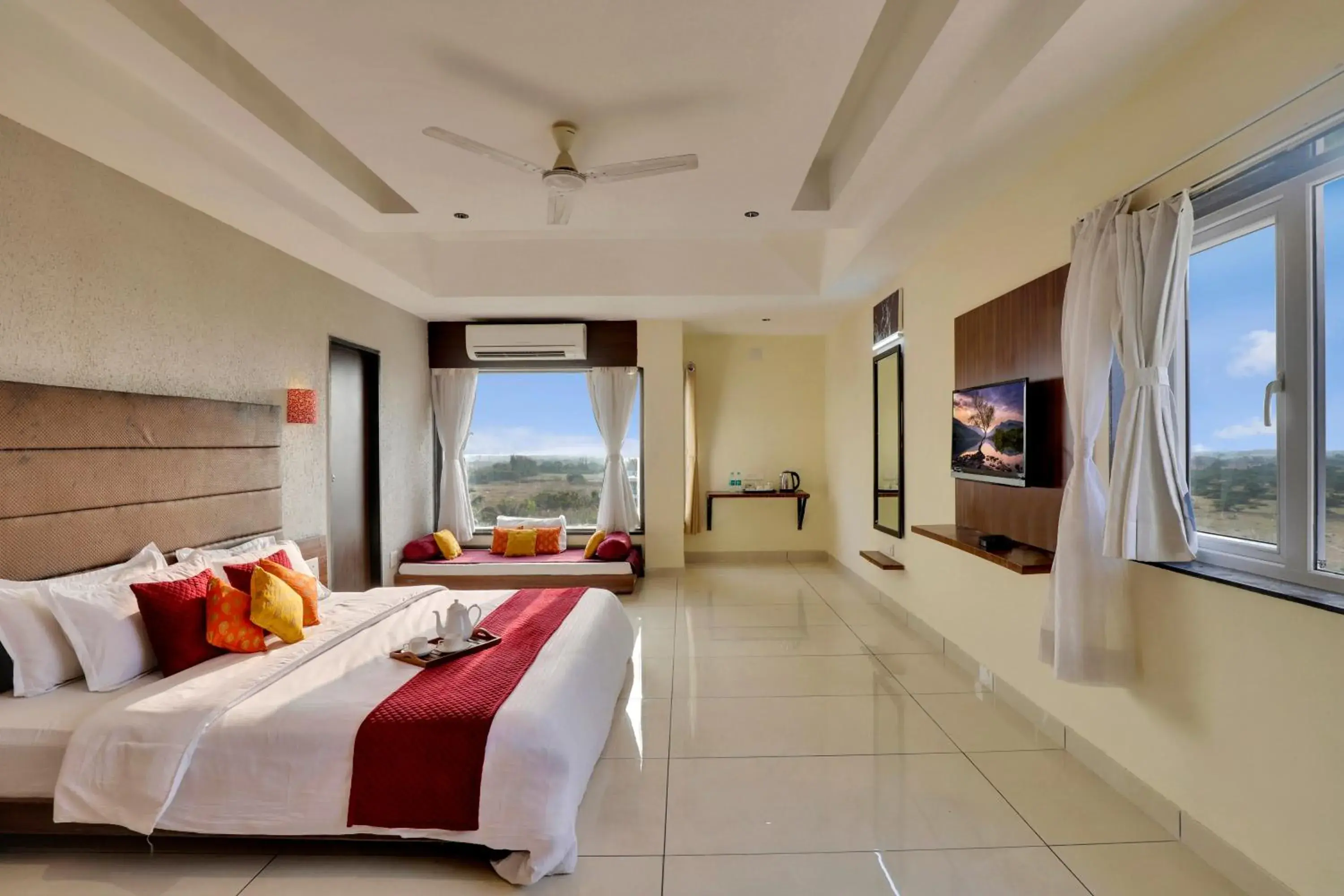 Bedroom, Bed in Goverdhan Greens Resort Dwarka l Hotels In Dwarka Bedroom, Bed in Goverdhan Greens Resort Dwarka l Hotels In Dwarka
