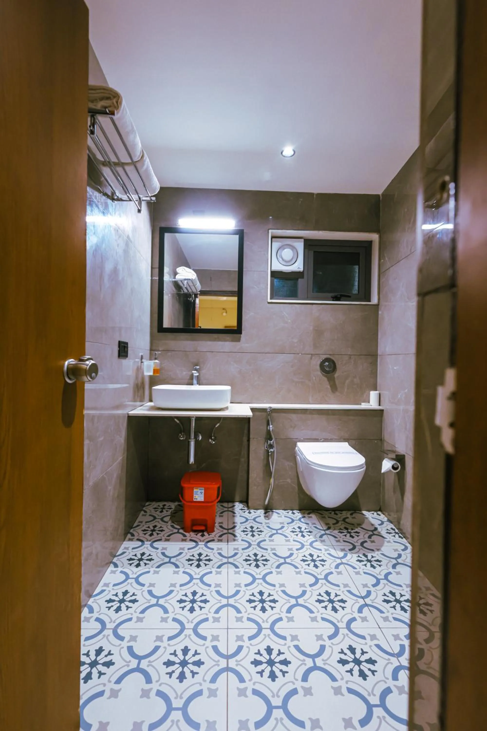 Bathroom in Goverdhan Greens Resort Dwarka l Hotels In Dwarka