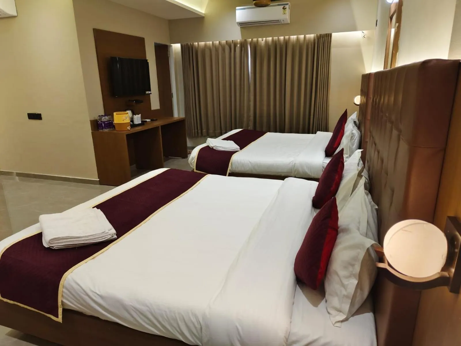 Bedroom, Bed in Goverdhan Greens Resort Dwarka l Hotels In Dwarka