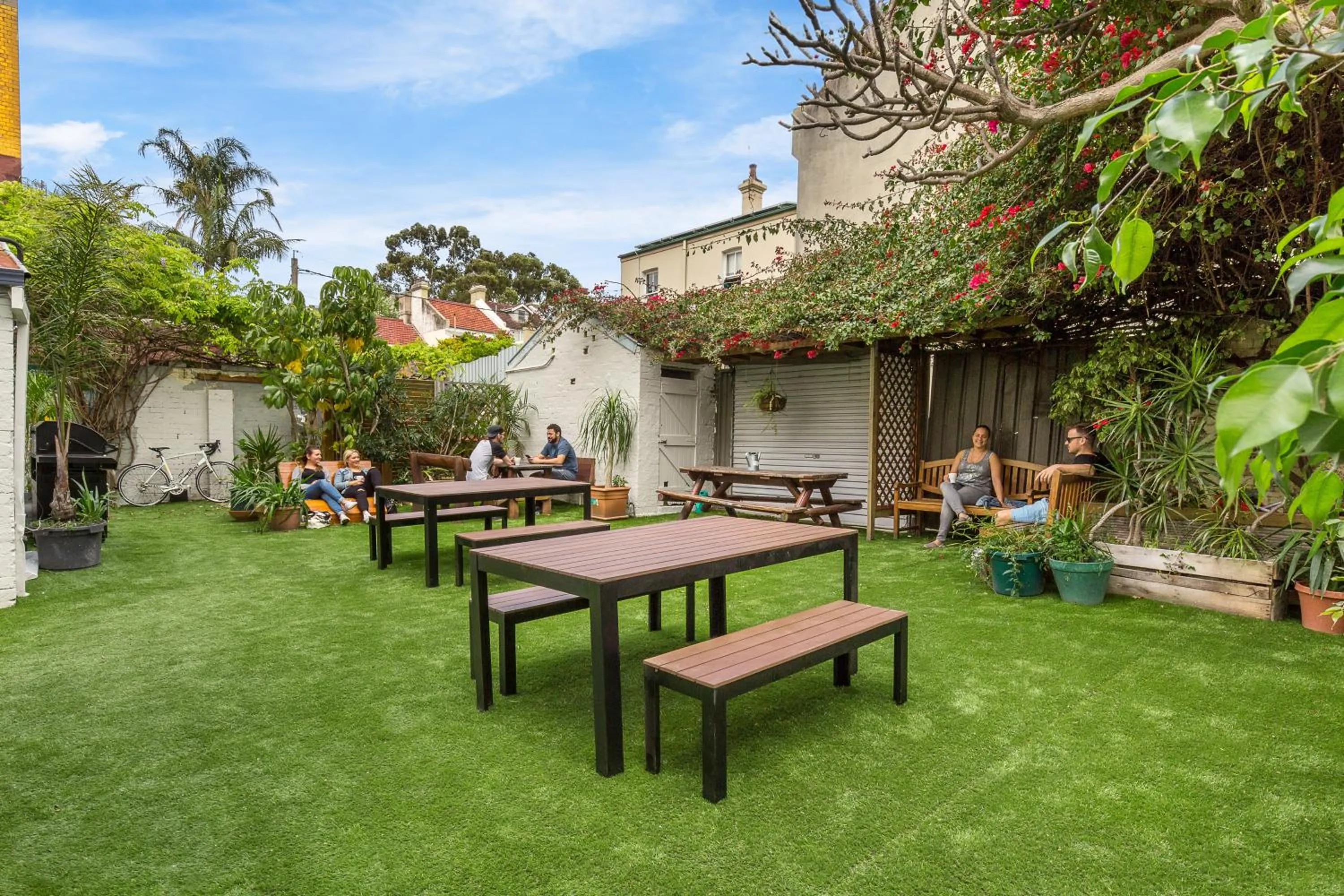 Garden in Secret Garden Backpackers, Sydney