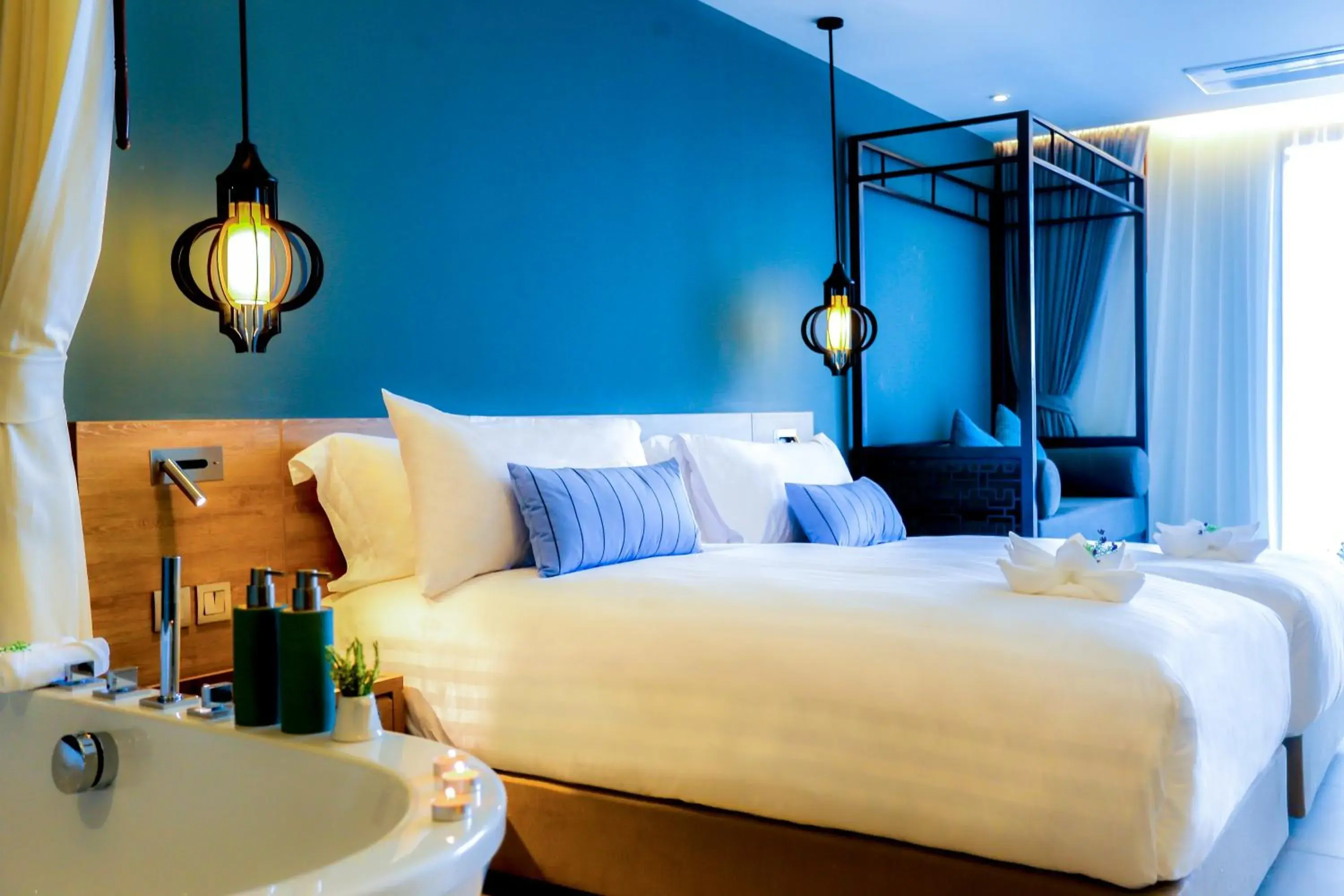 Seating area, Bed in Fusion Suites Phuket Patong Seating area, Bed in Fusion Suites Phuket Patong