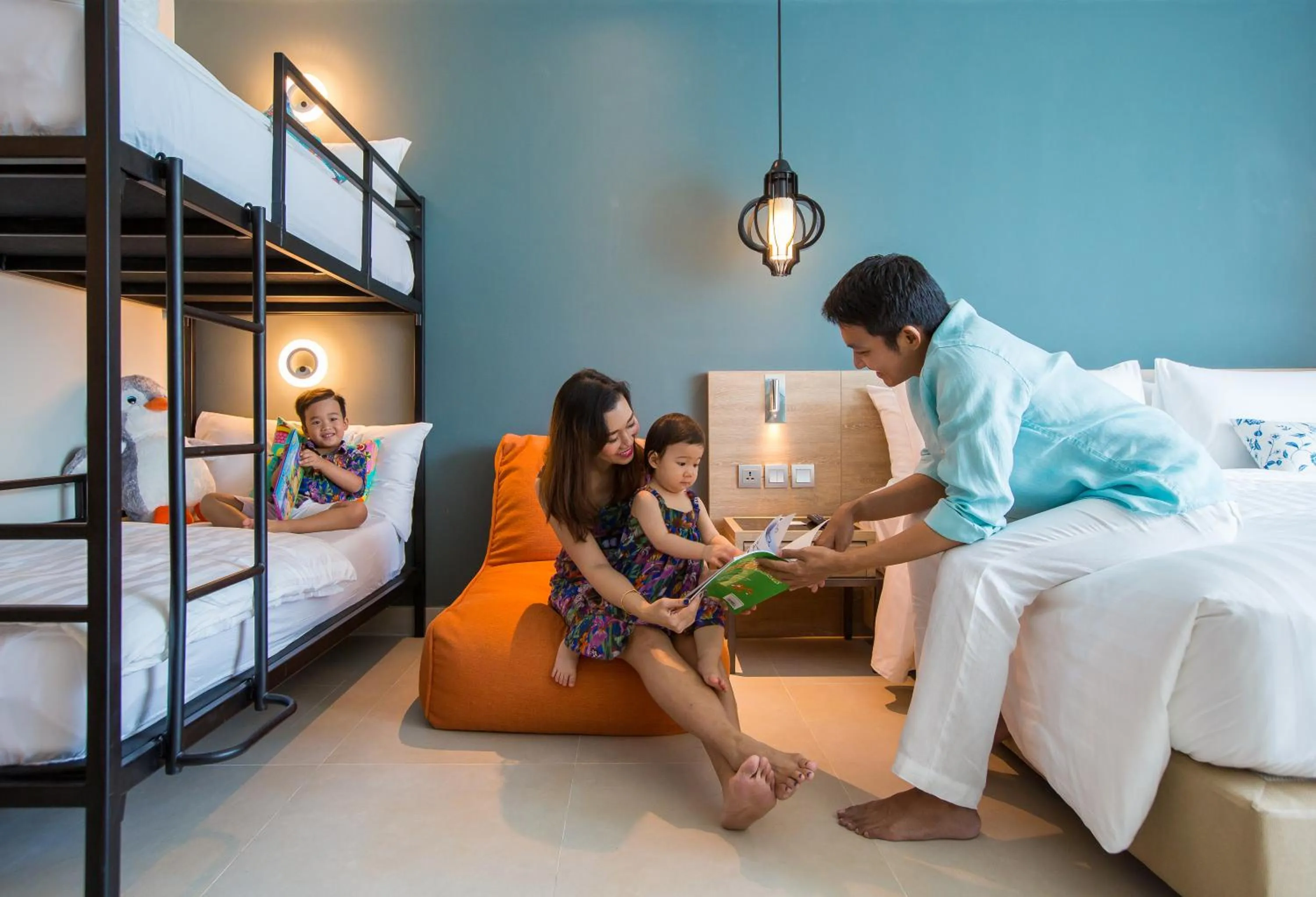 Bedroom, Bed in Fusion Suites Phuket Patong