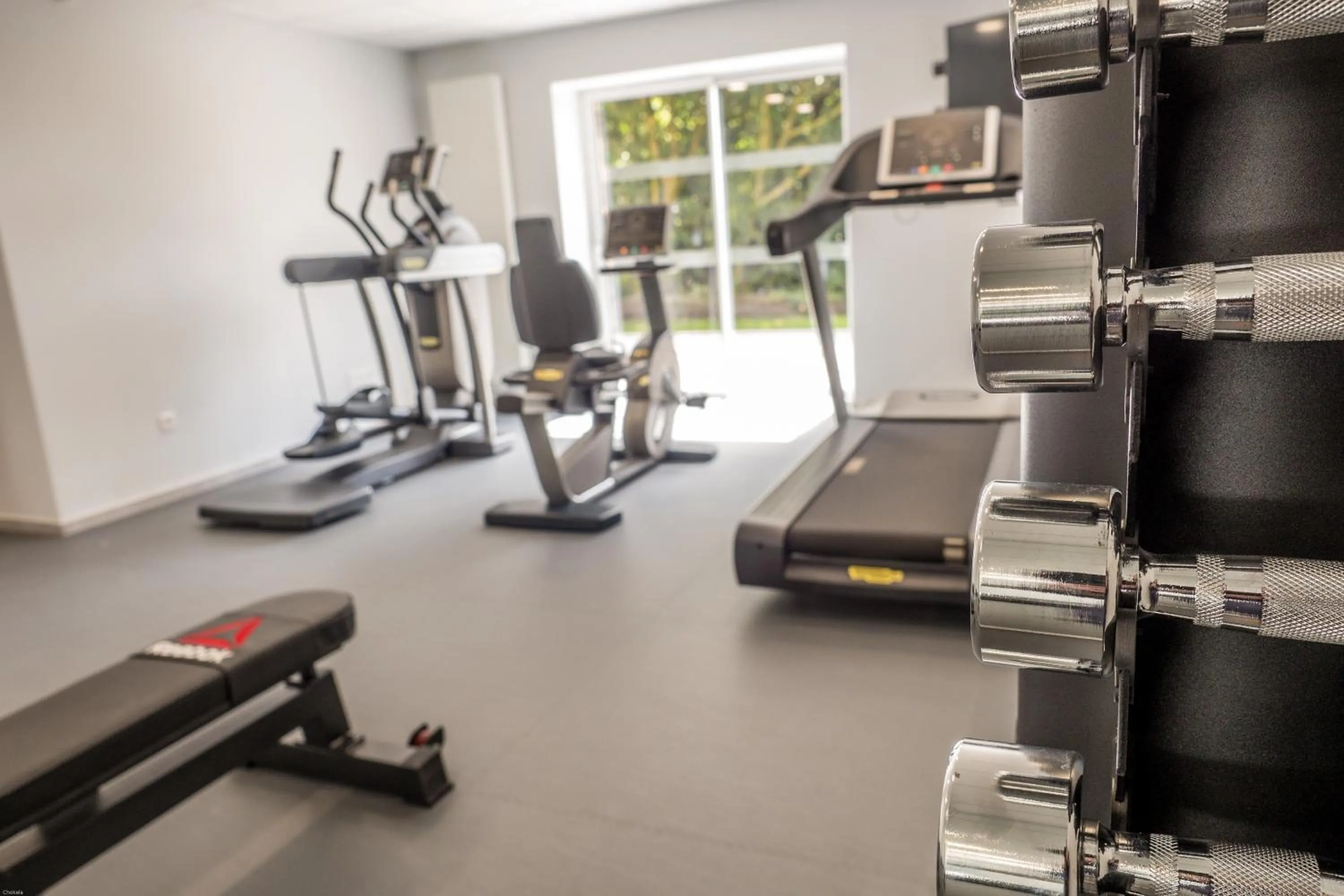 Fitness centre/facilities in Hôtel Château de la Marlière