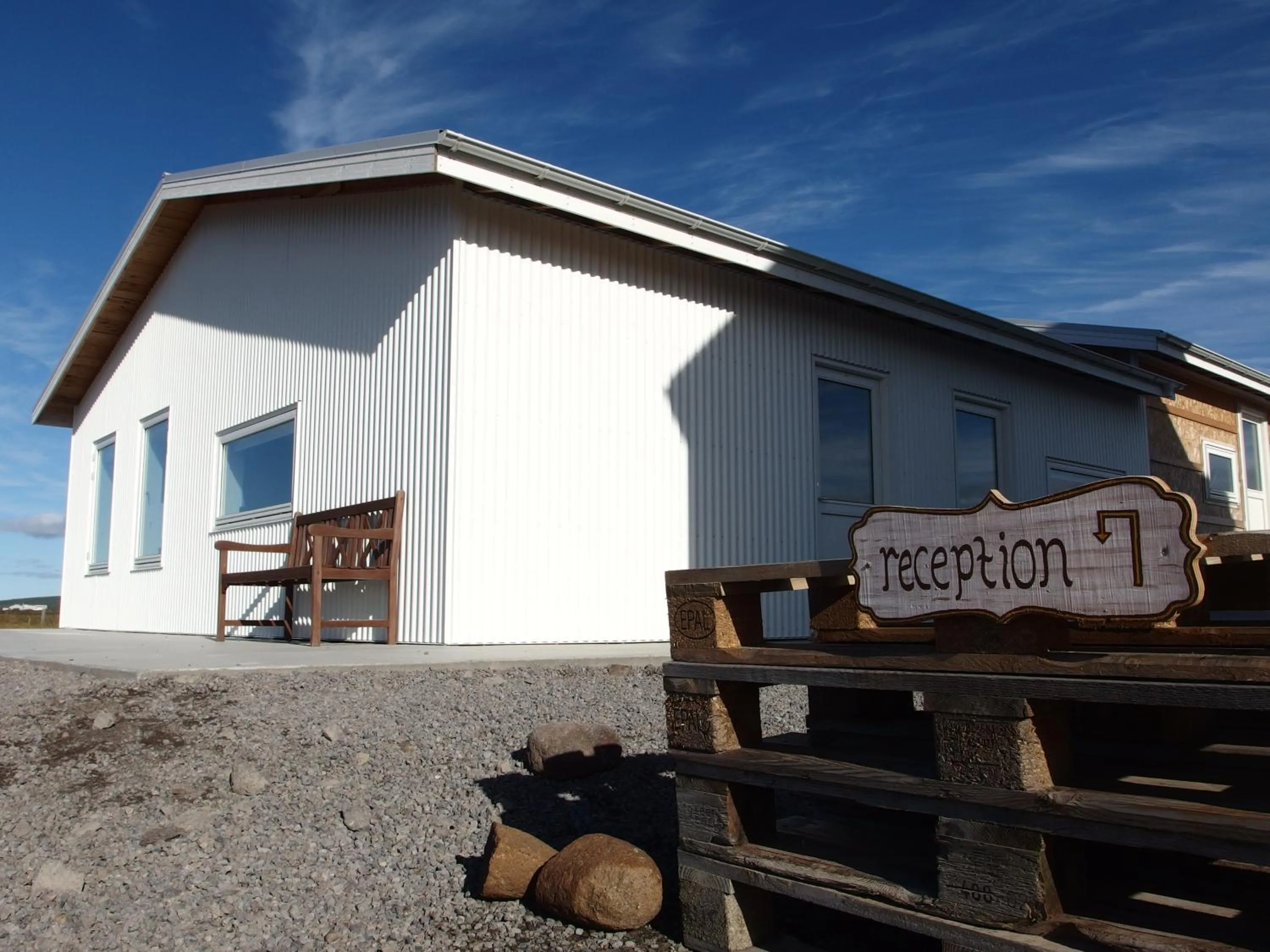Facade/entrance in Saltvík Farm Guesthouse