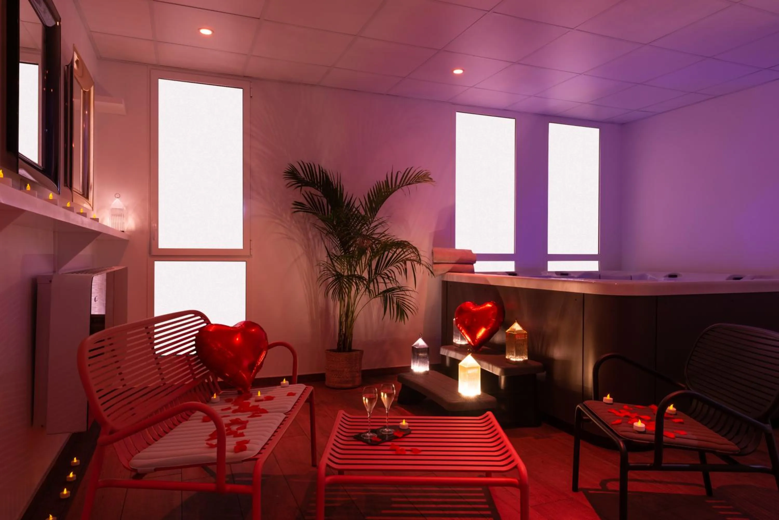 Sauna in Hôtel Omnubo Collection