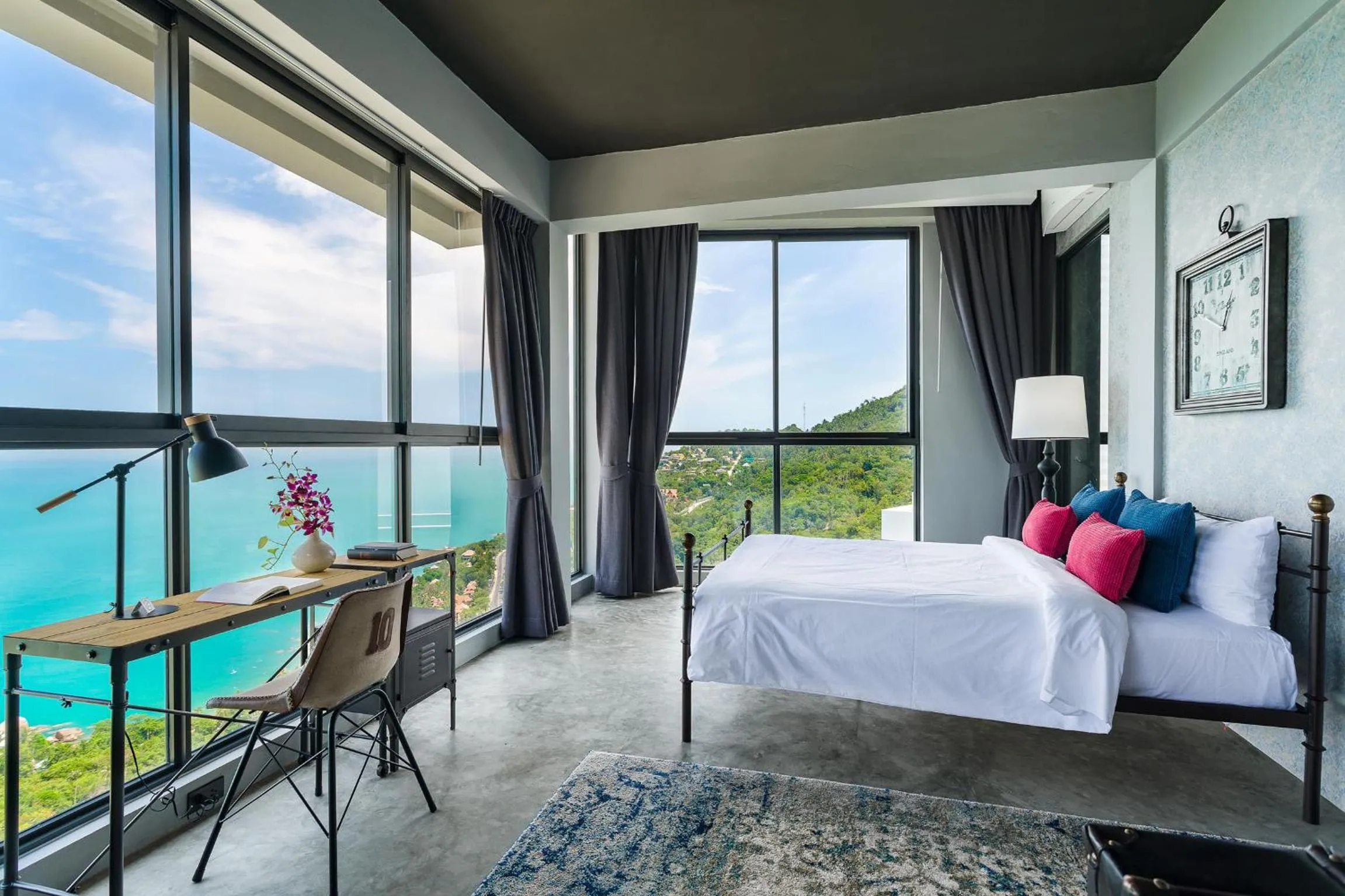 Bedroom, Bed in Sky Dream Villa Award Winning Sea View Villa