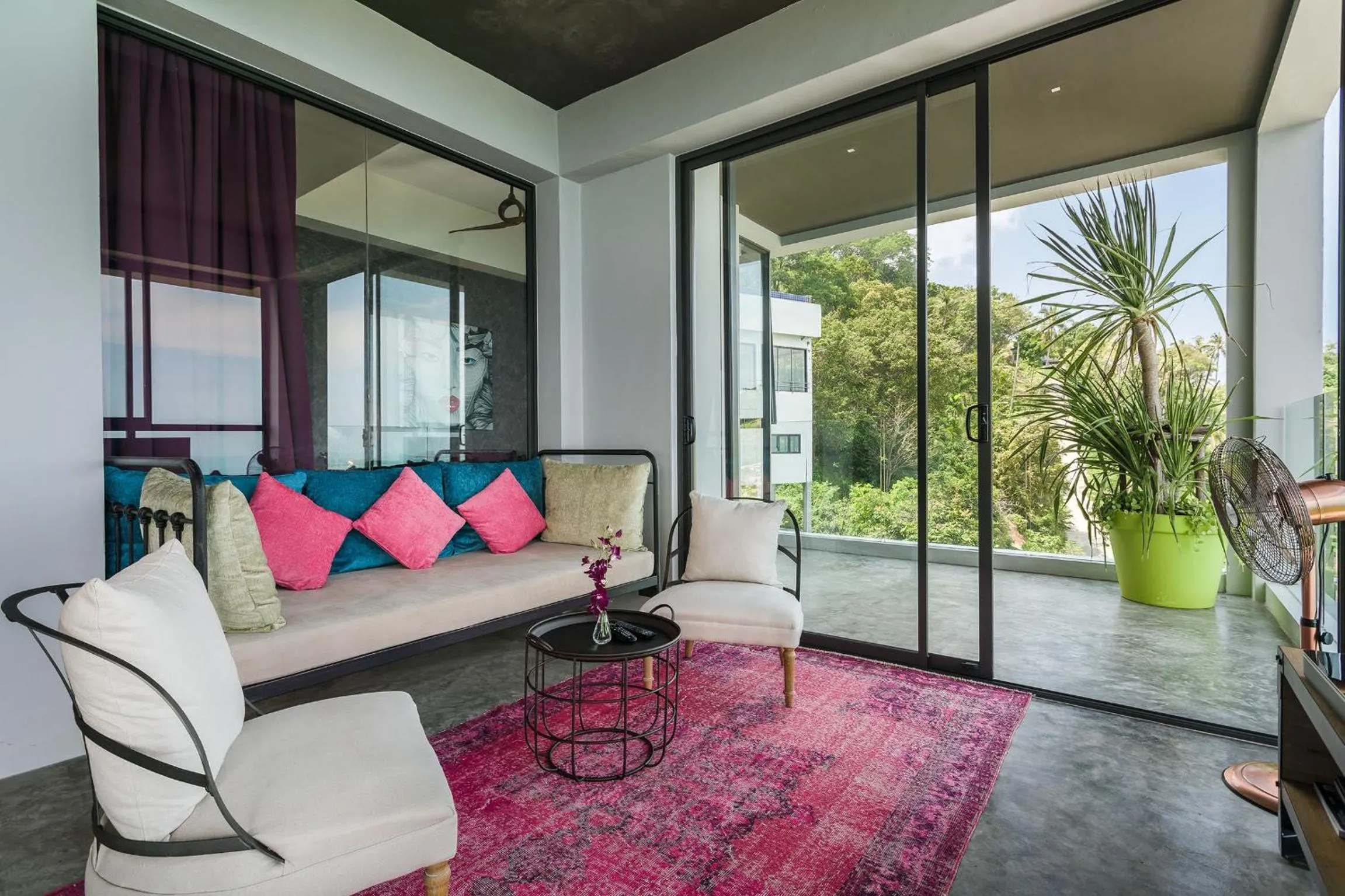 Living room in Sky Dream Villa Award Winning Sea View Villa